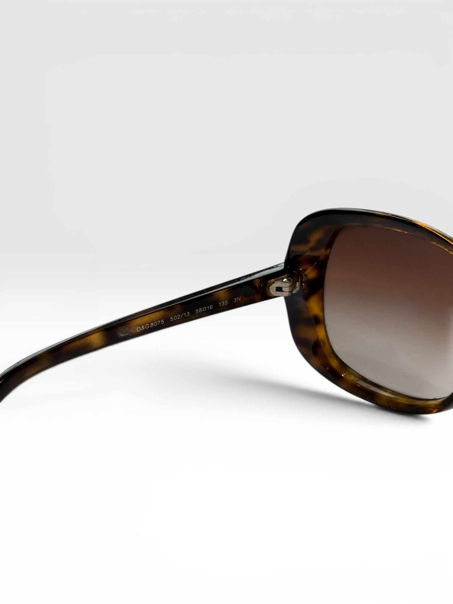 Dolce & Gabbana Oversized Square Sunglasses in Dark Havana