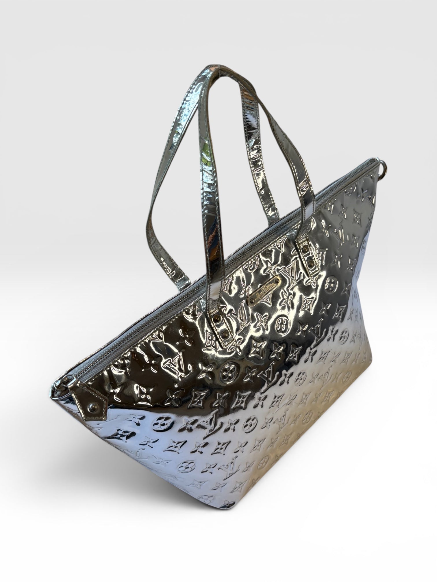 Louis Vuitton Monogram Miroir Silver Bellevue GM