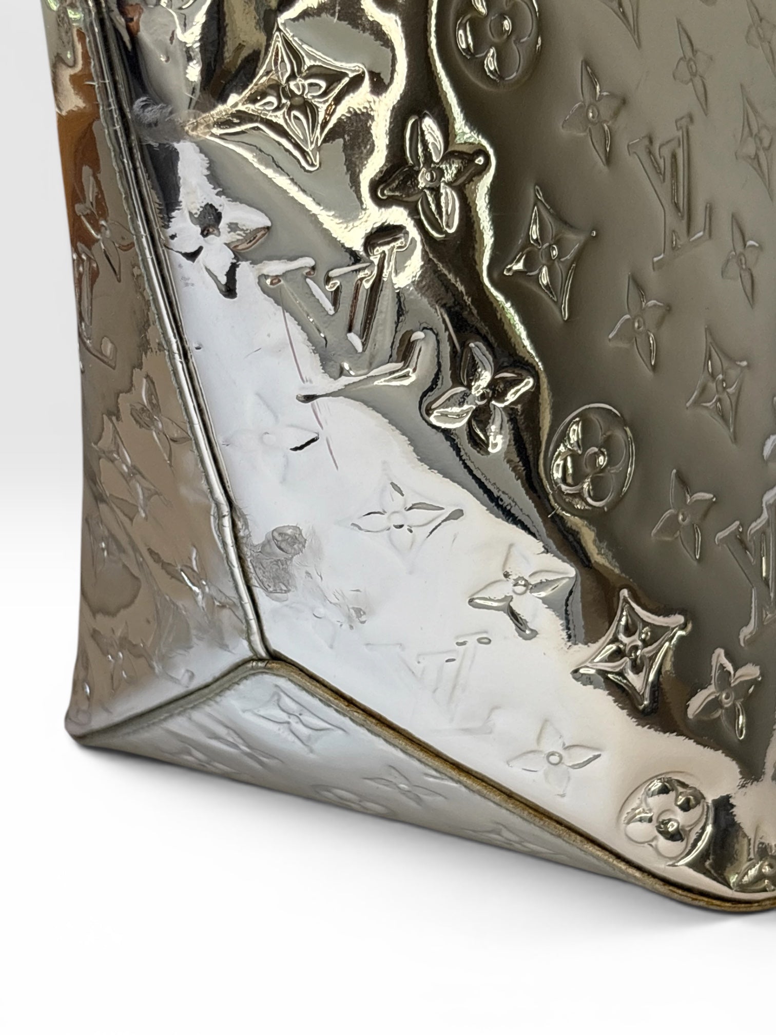 Louis Vuitton Monogram Miroir Silver Bellevue GM