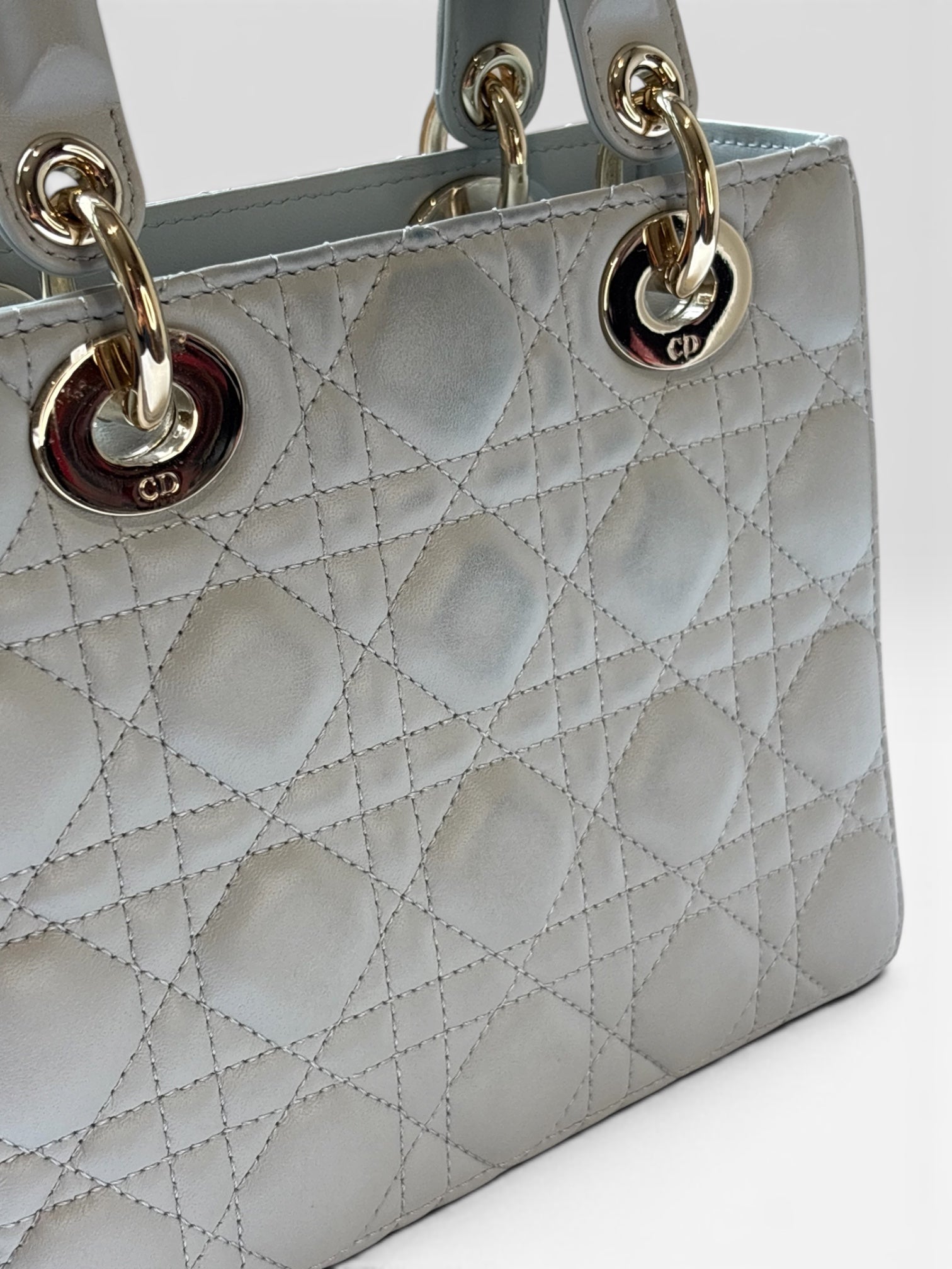 Lady Dior — Lucky Star Edition in Light Grey