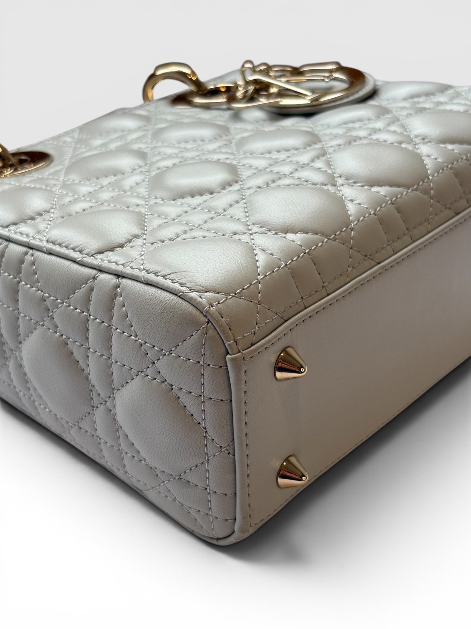 Lady Dior — Lucky Star Edition in Light Grey