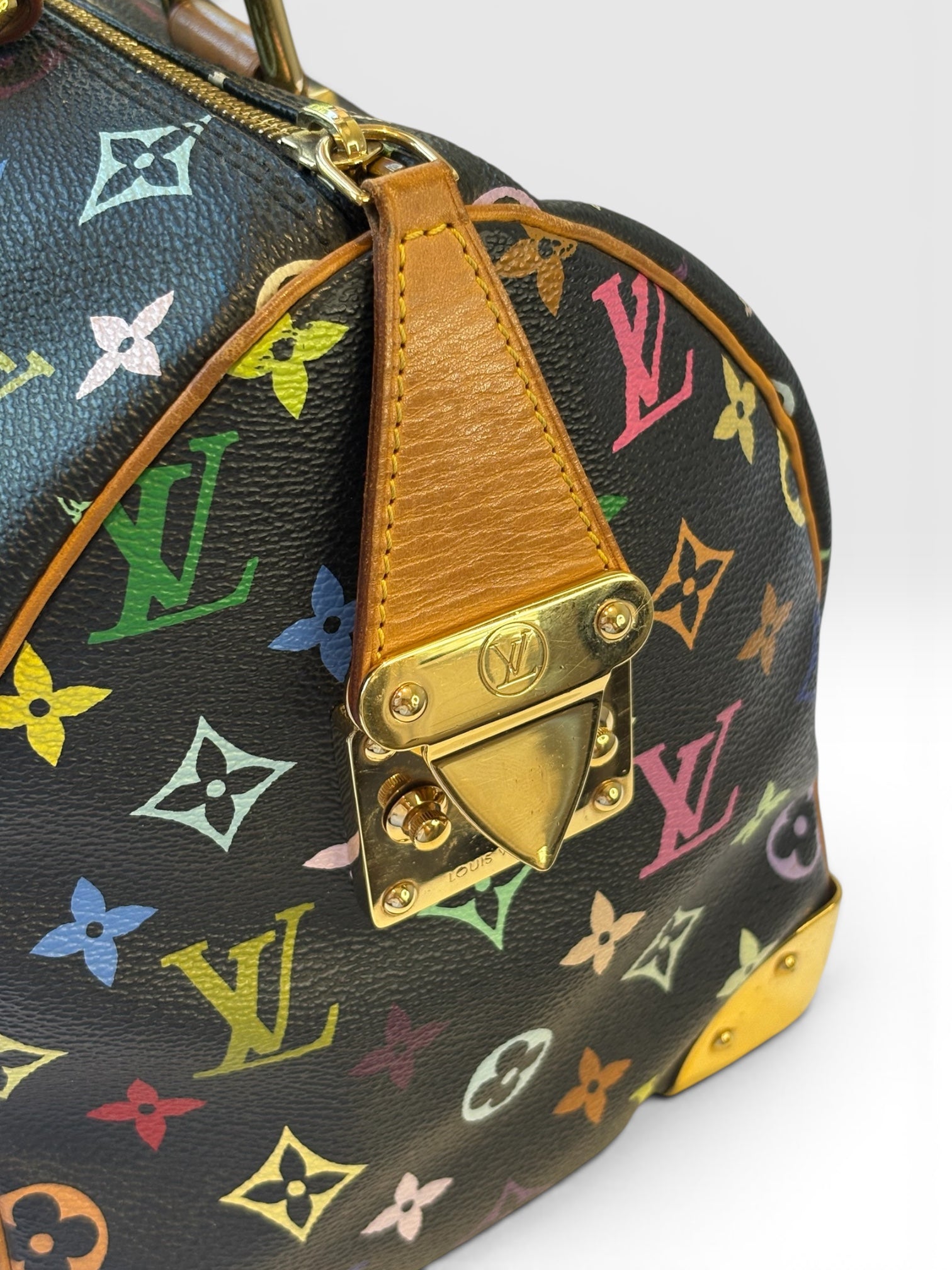 Louis Vuitton x Takashi Murakami Black Monogram Multicolore Speedy 30