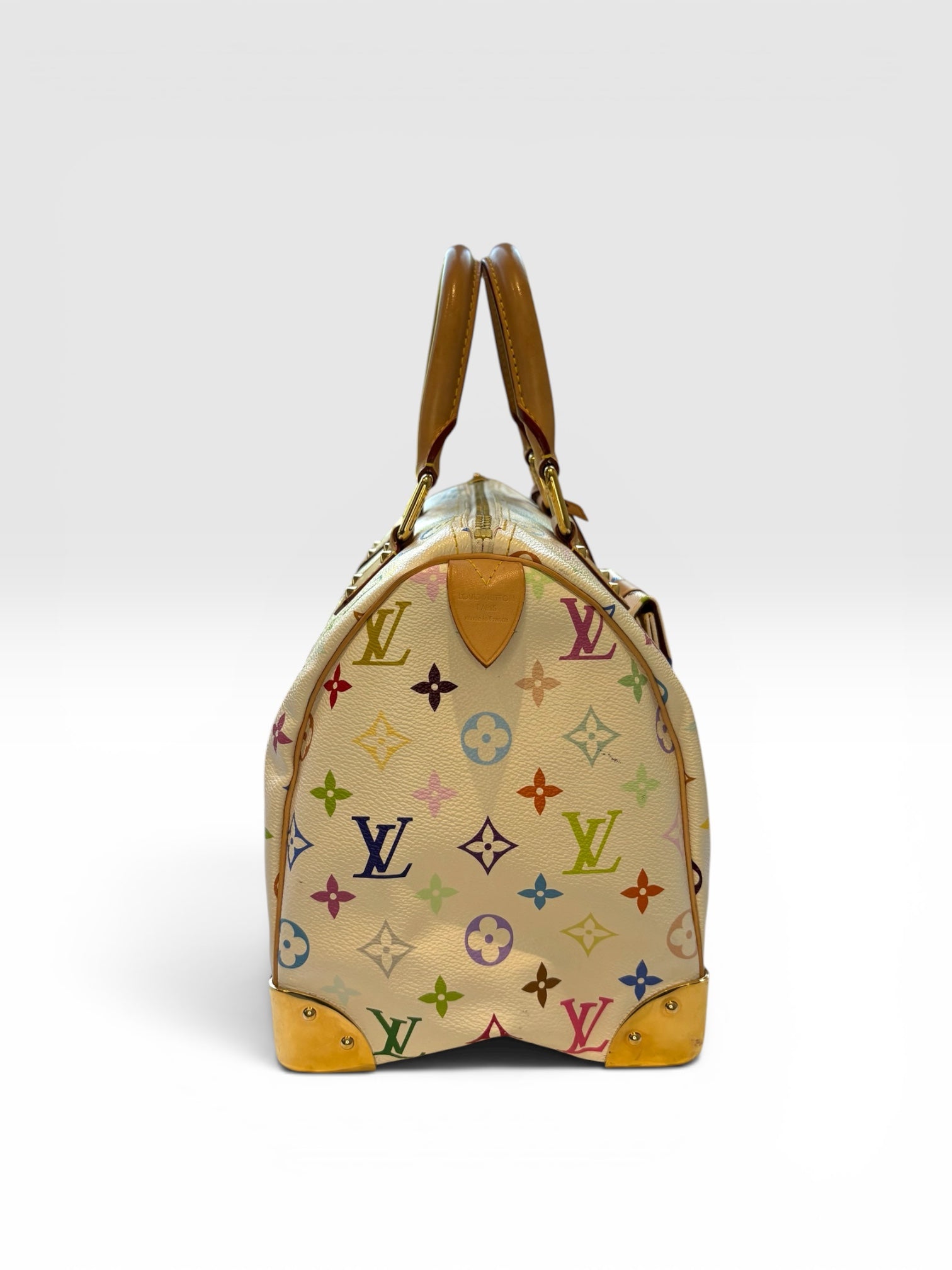 Louis Vuitton x Takashi Murakami White Monogram Multicolore Speedy 30