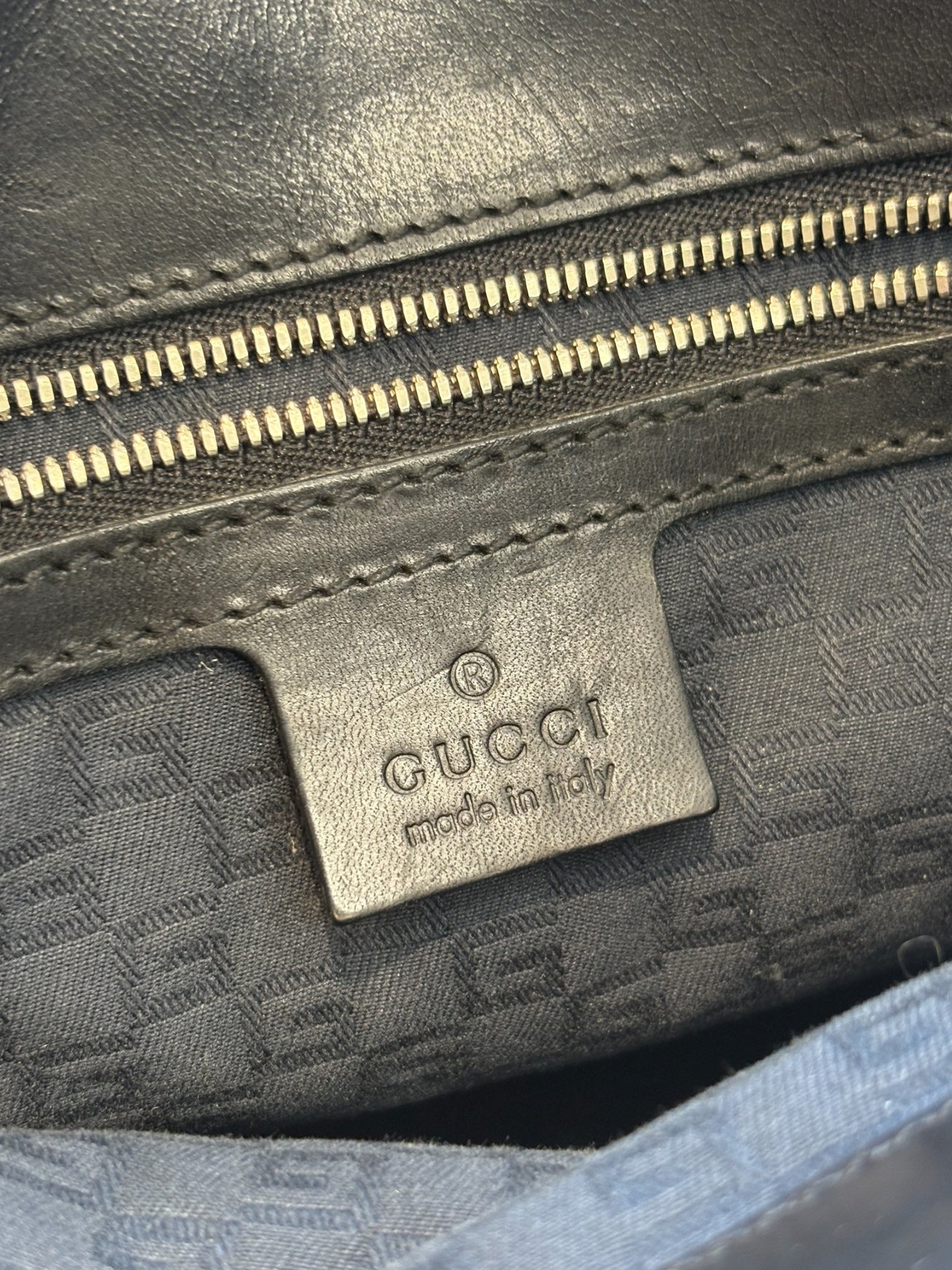 Gucci Reins Hobo in Black Canvas