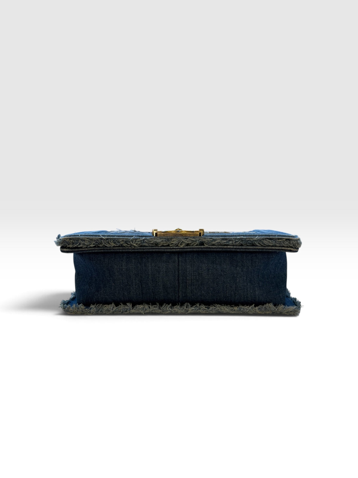 Chanel Boy Bag 25 in Denim Patchwork Chain