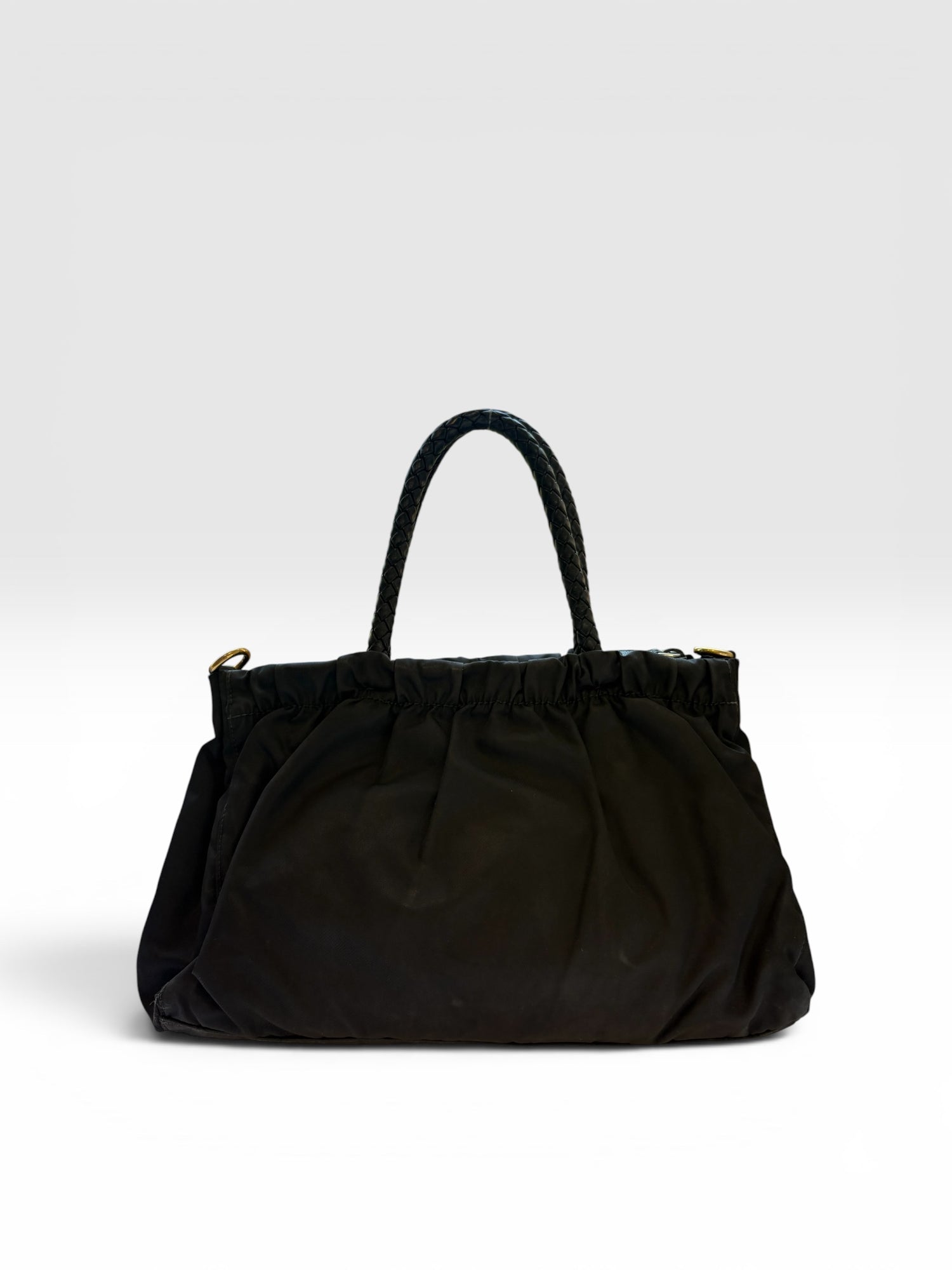 Prada Tessuto Bow Nylon Two-Way Shoulder Bag