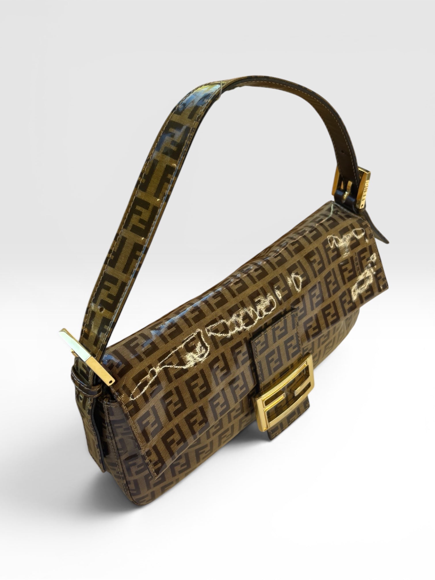 Fendi Zucca PVC Baguette