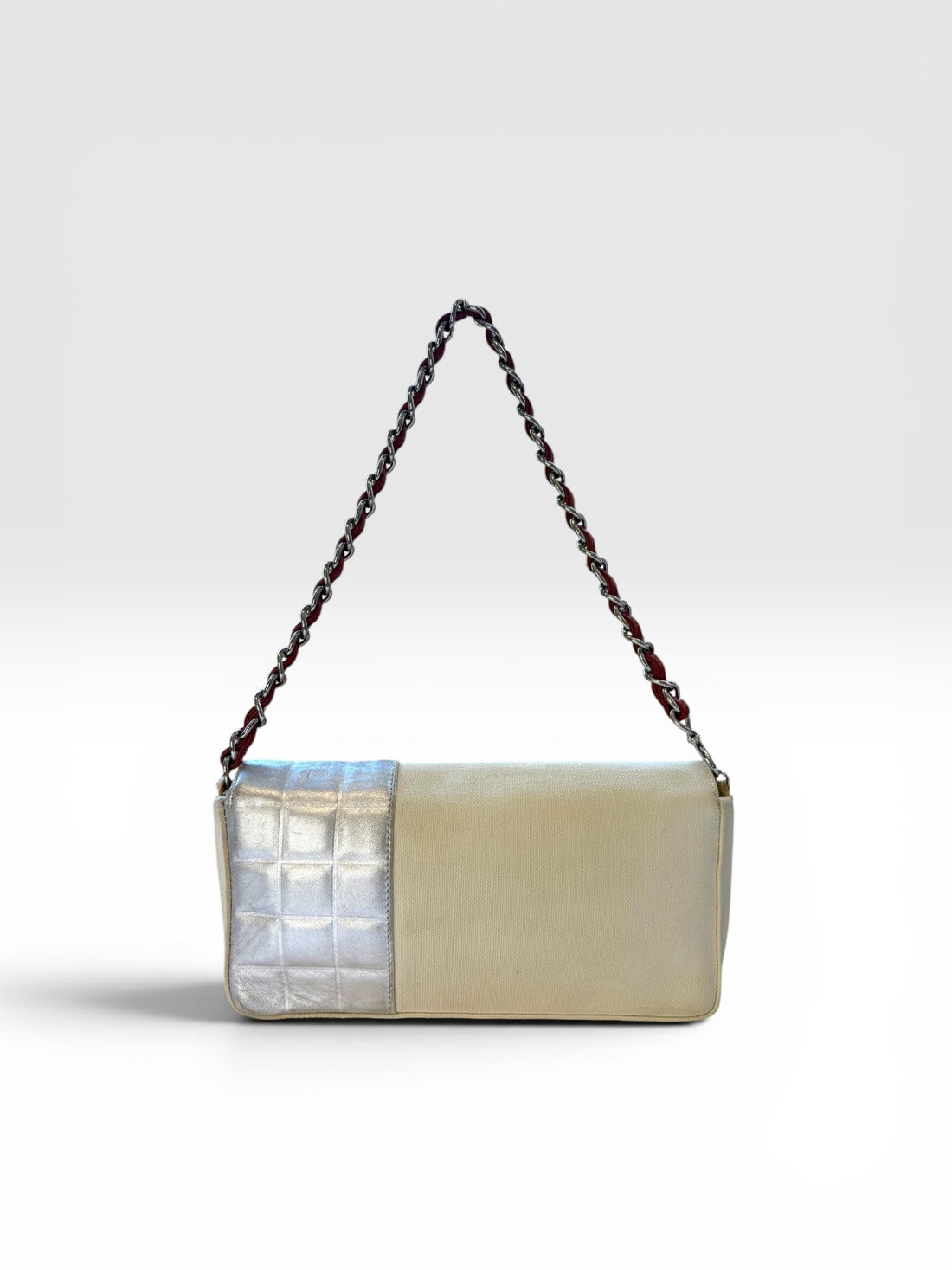 Chanel No. 5 Canvas and Metallic Leather Baguette