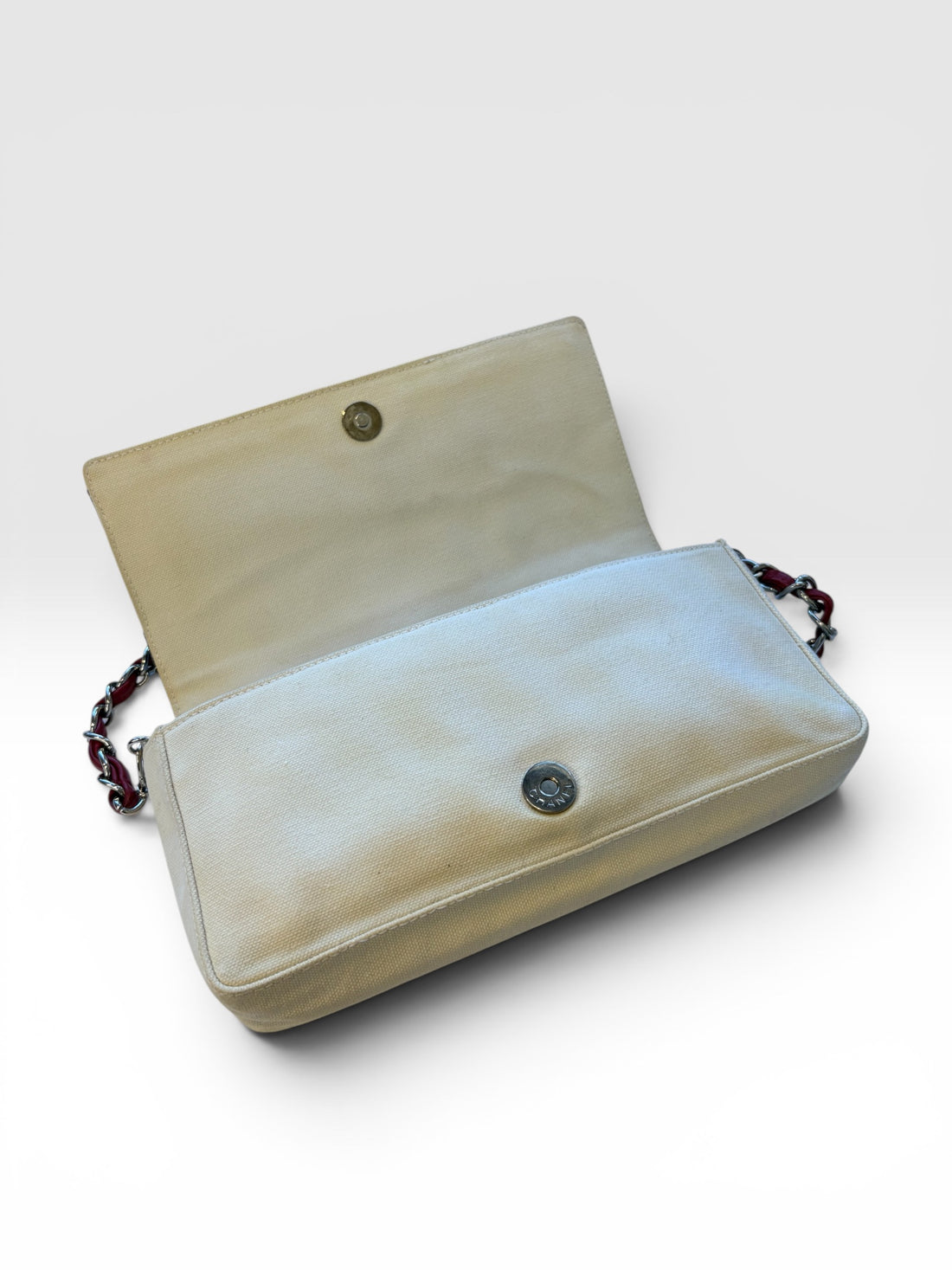 Chanel No. 5 Canvas and Metallic Leather Baguette