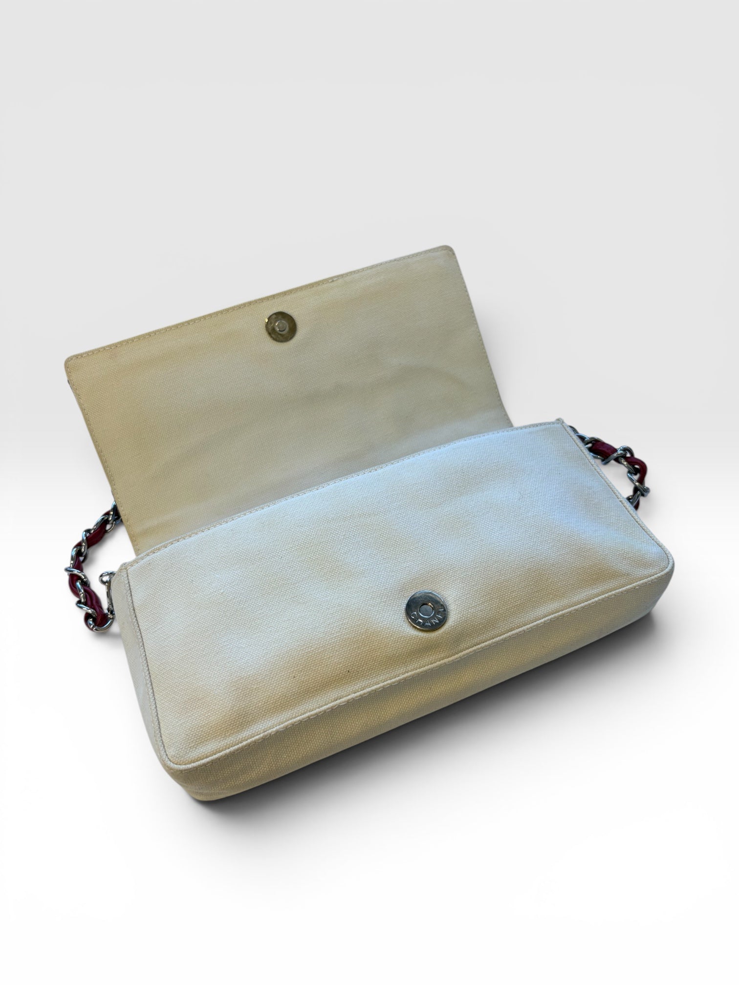 Chanel No. 5 Canvas and Metallic Leather Baguette