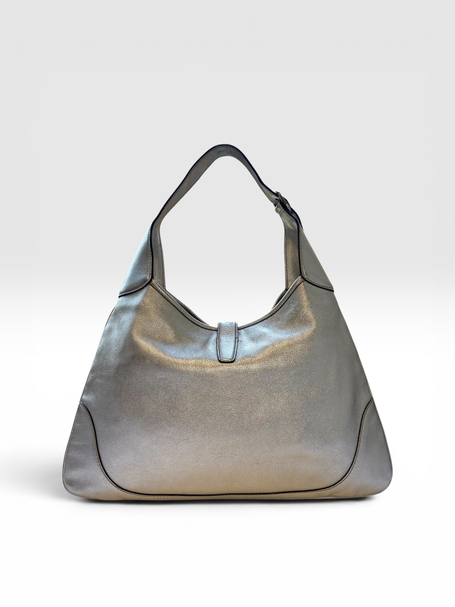 Gucci Jackie Sherry Hobo in Metallic Leather