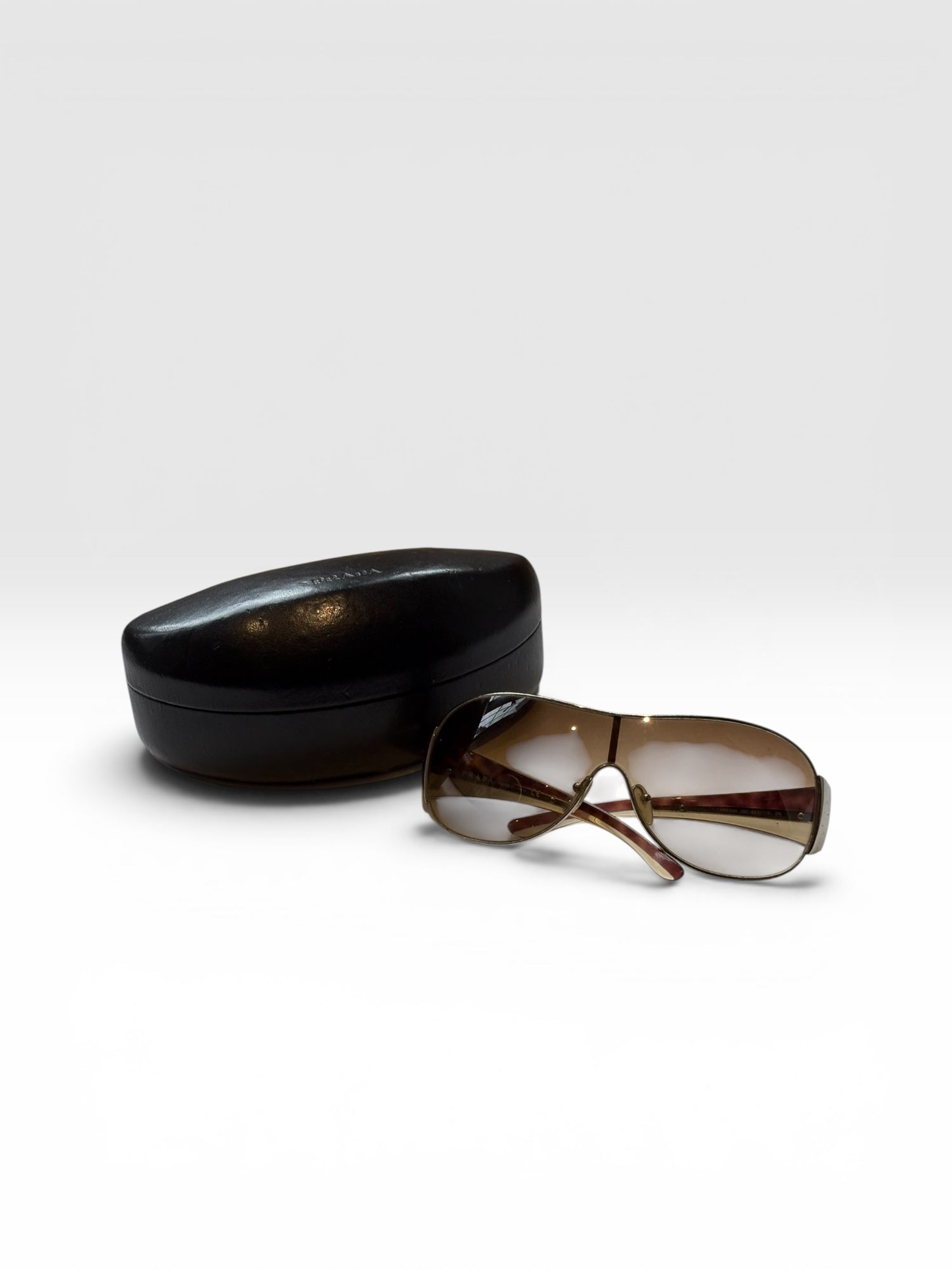 Prada Shield Sunglasses in Brown Gradient