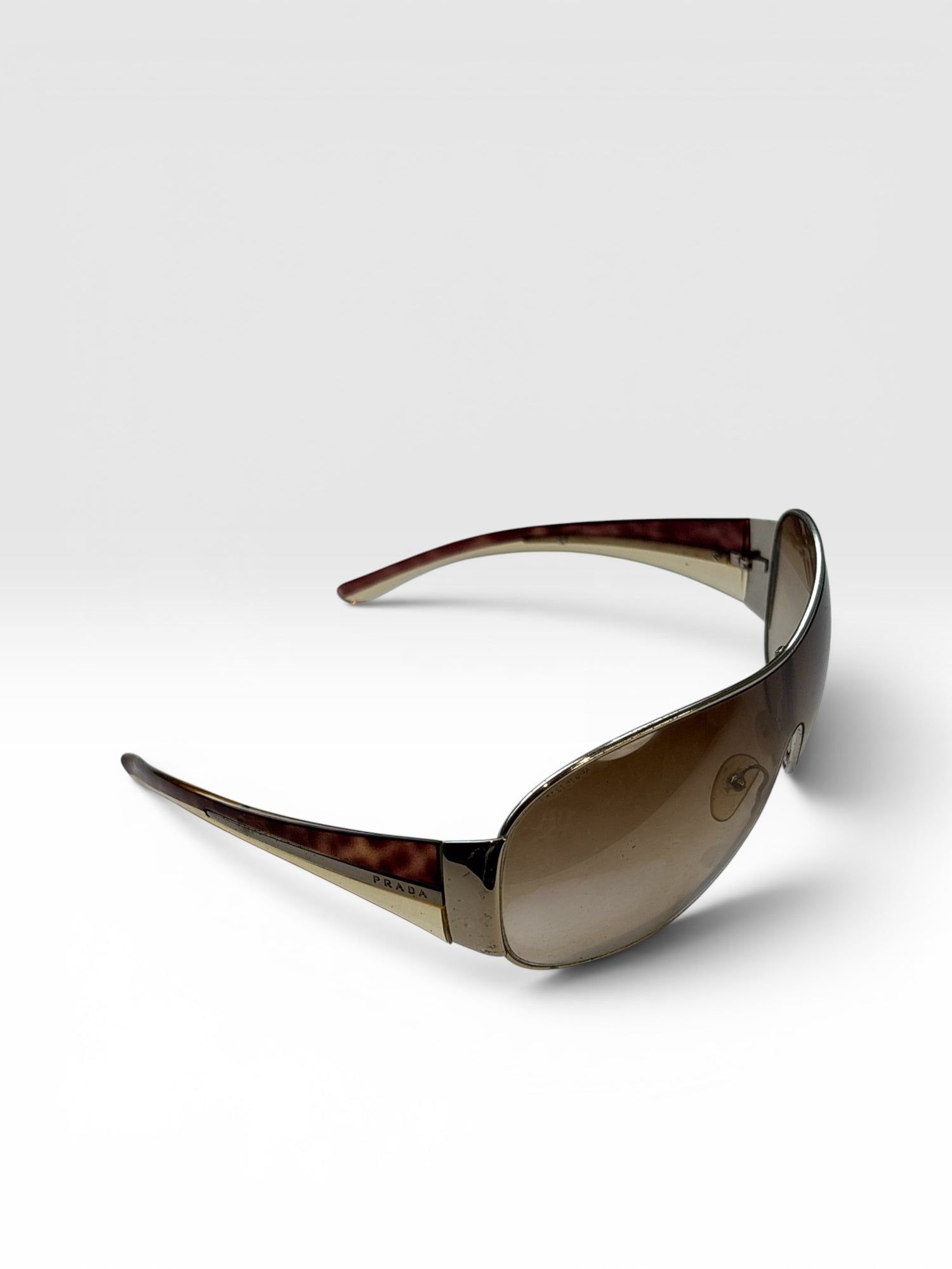 Prada Shield Sunglasses in Brown Gradient