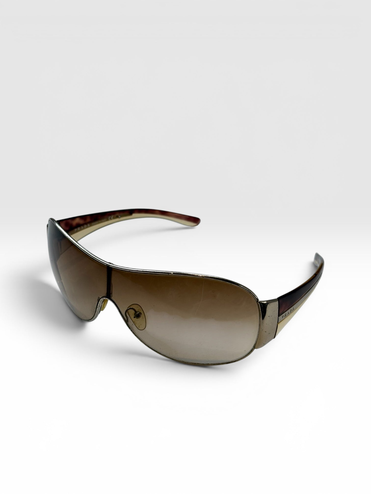 Prada Shield Sunglasses in Brown Gradient