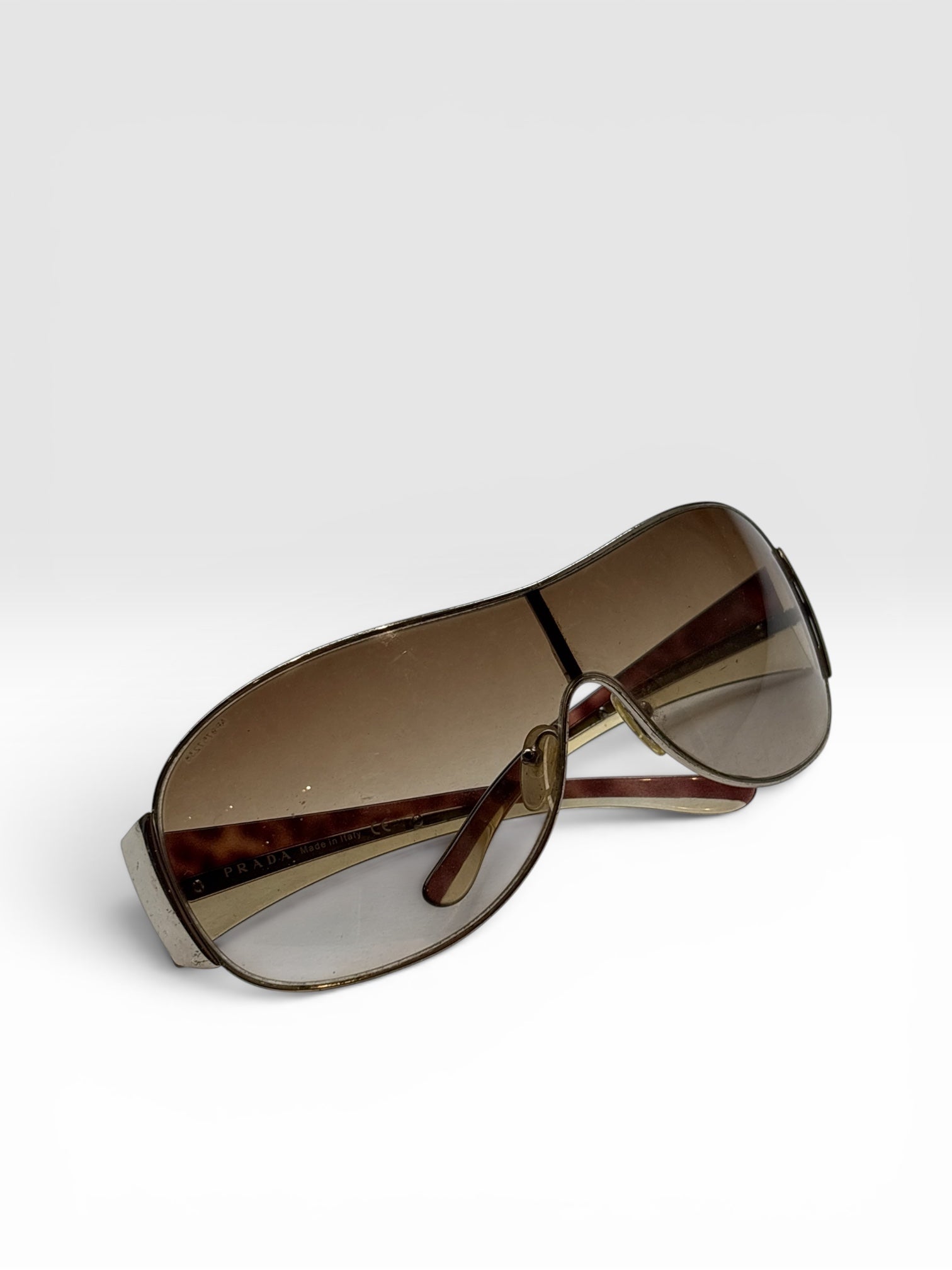 Prada Shield Sunglasses in Brown Gradient