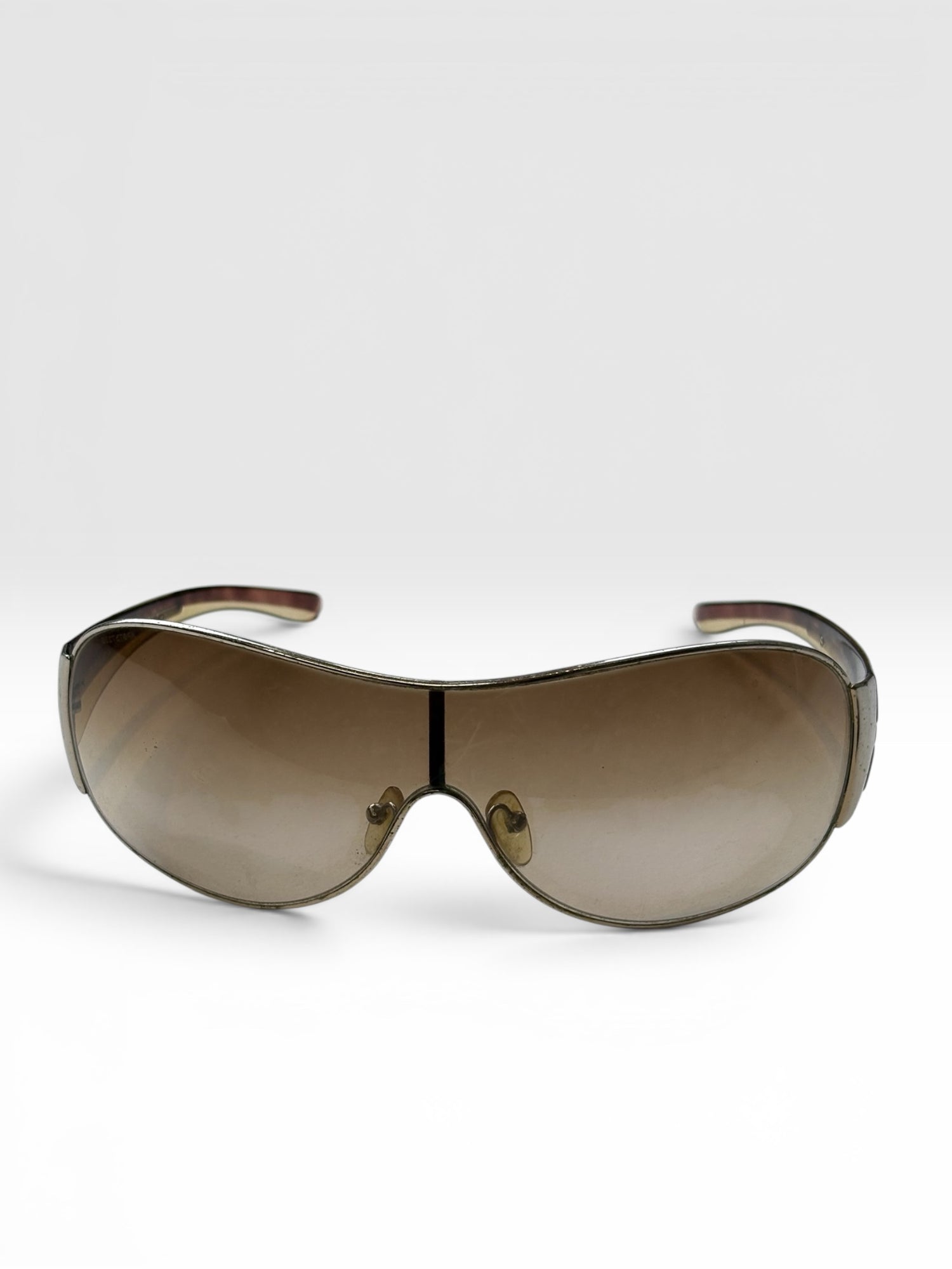 Prada Shield Sunglasses in Brown Gradient