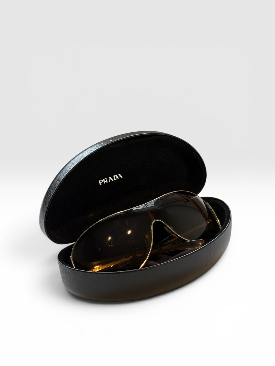 Prada Shield Sunglasses in Brown Gradient