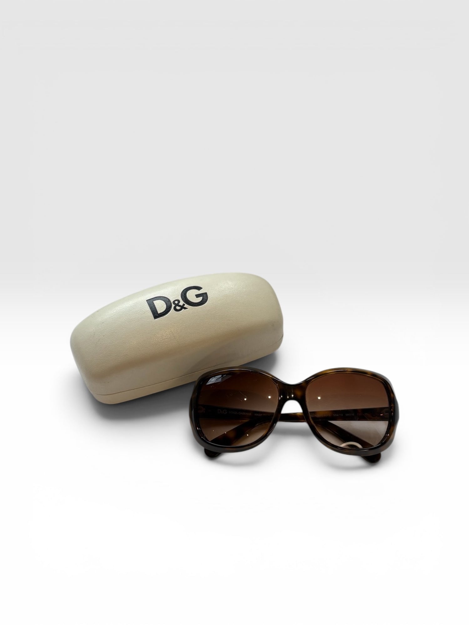 Dolce &amp; Gabbana Oversized Square Sunglasses in Dark Havana