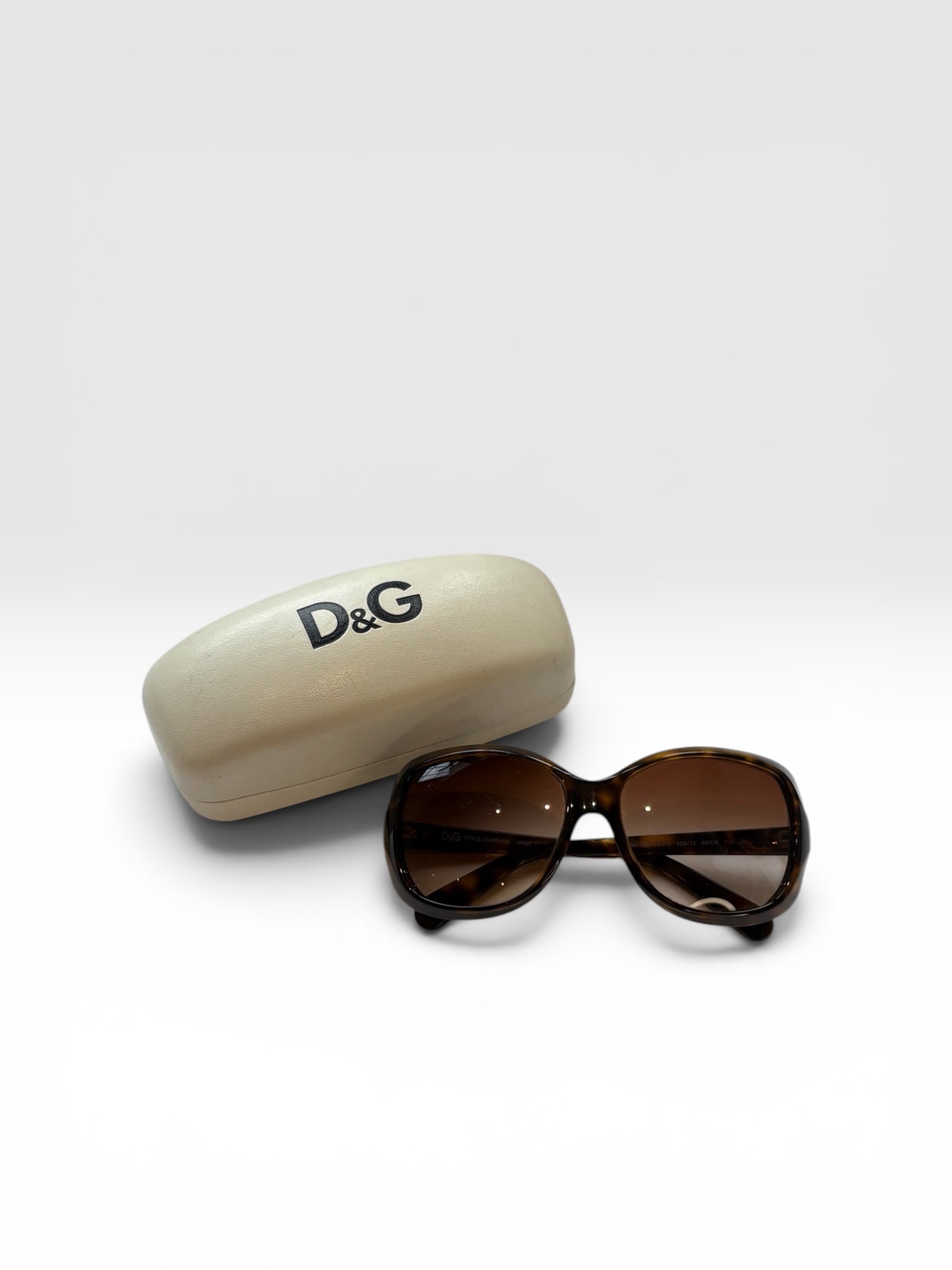 Dolce &amp; Gabbana Oversized Square Sunglasses in Dark Havana