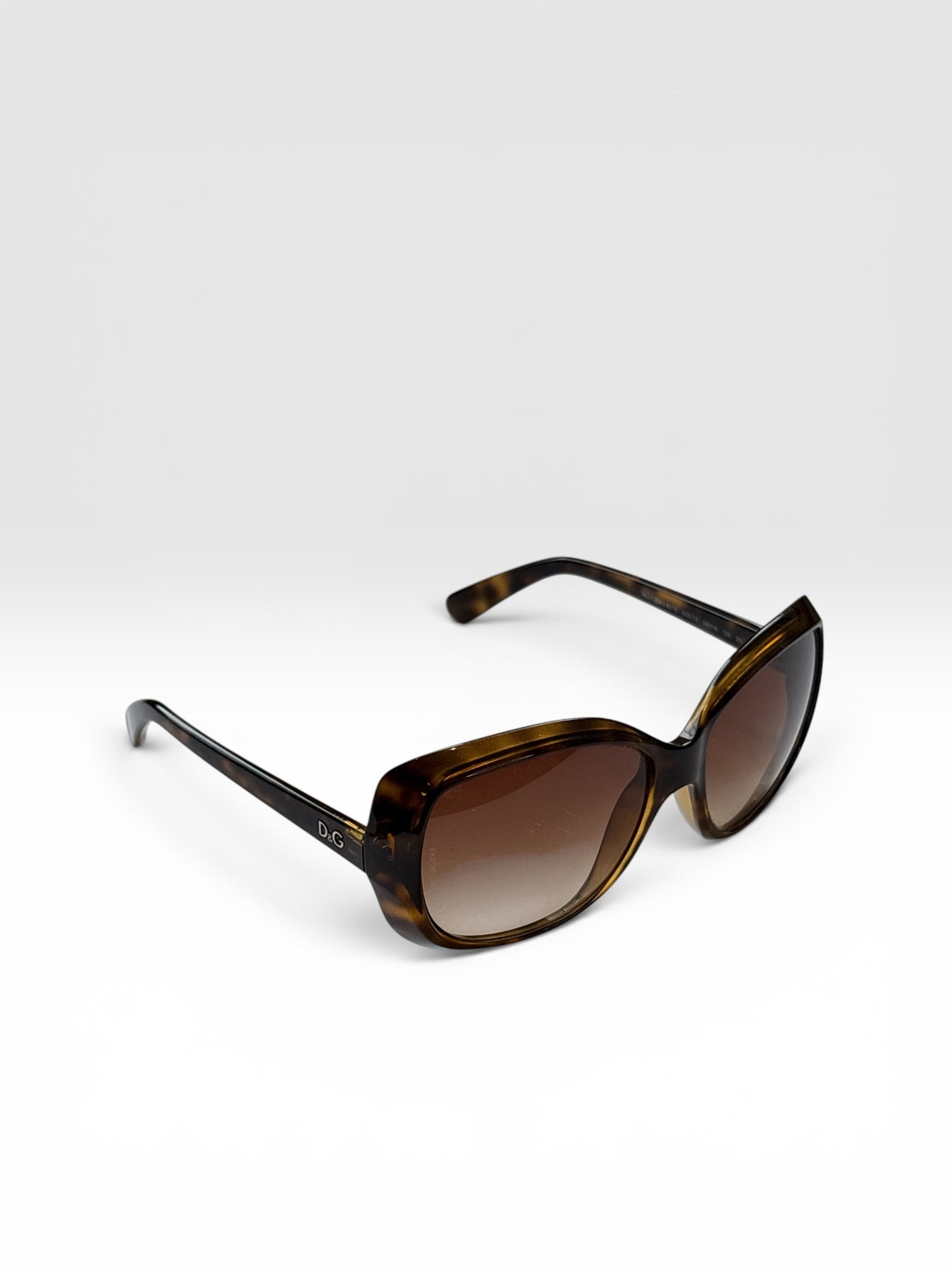 Dolce &amp; Gabbana Oversized Square Sunglasses in Dark Havana