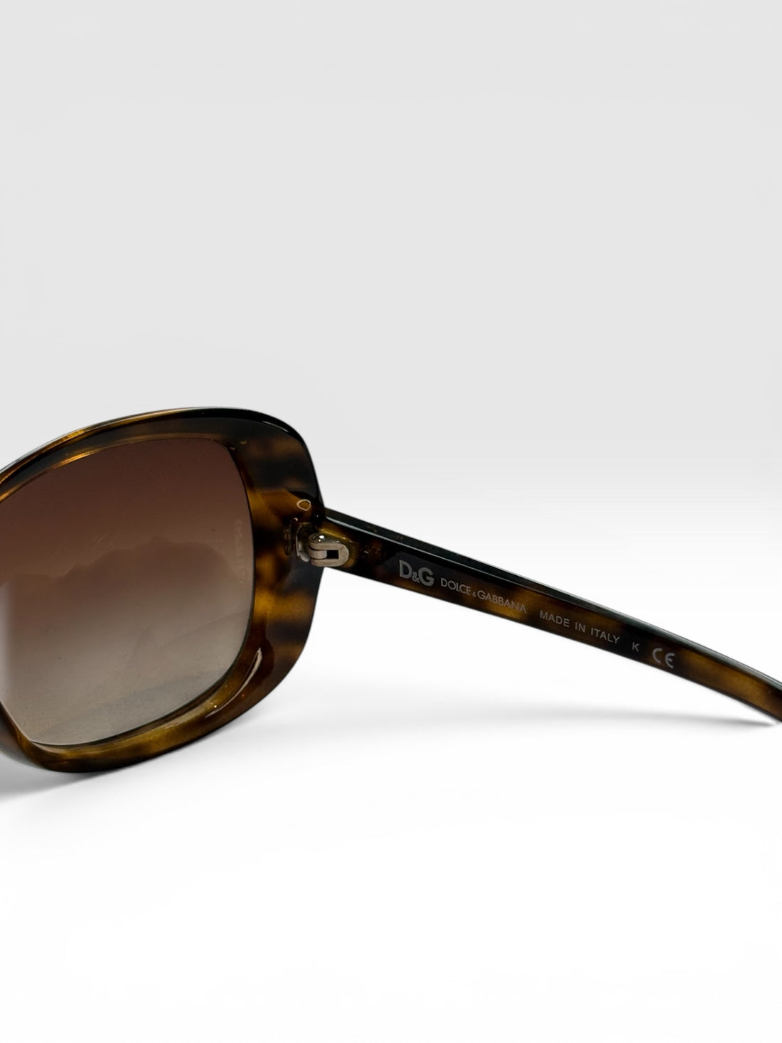 Dolce &amp; Gabbana Oversized Square Sunglasses in Dark Havana