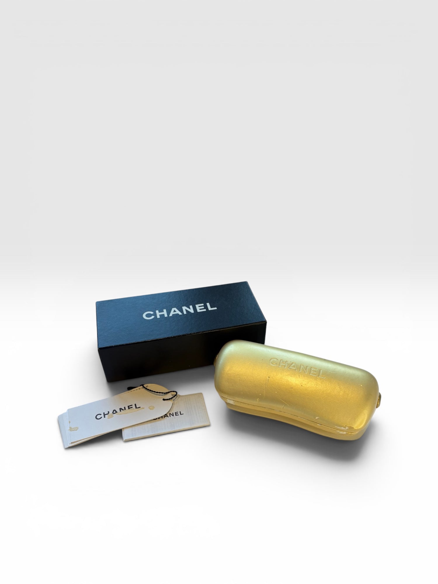 Chanel Pink Rimless Sunglasses