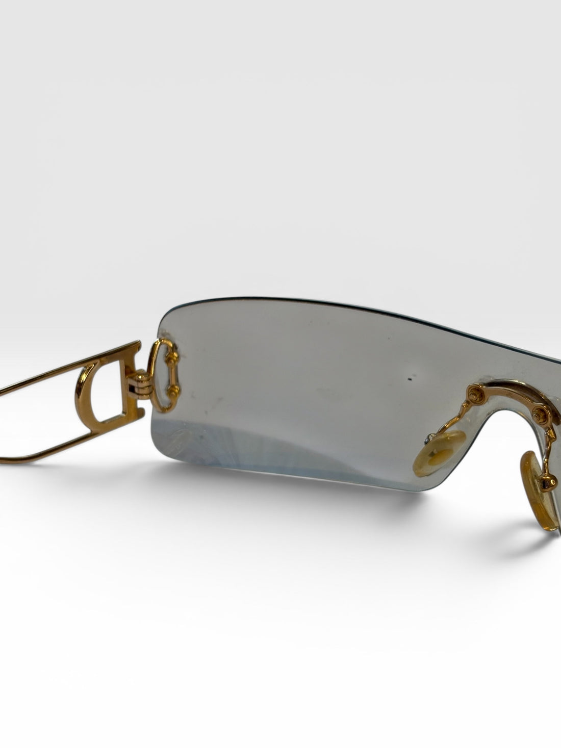Christian Dior Miss Diorella Rimless Shield Sunglasses