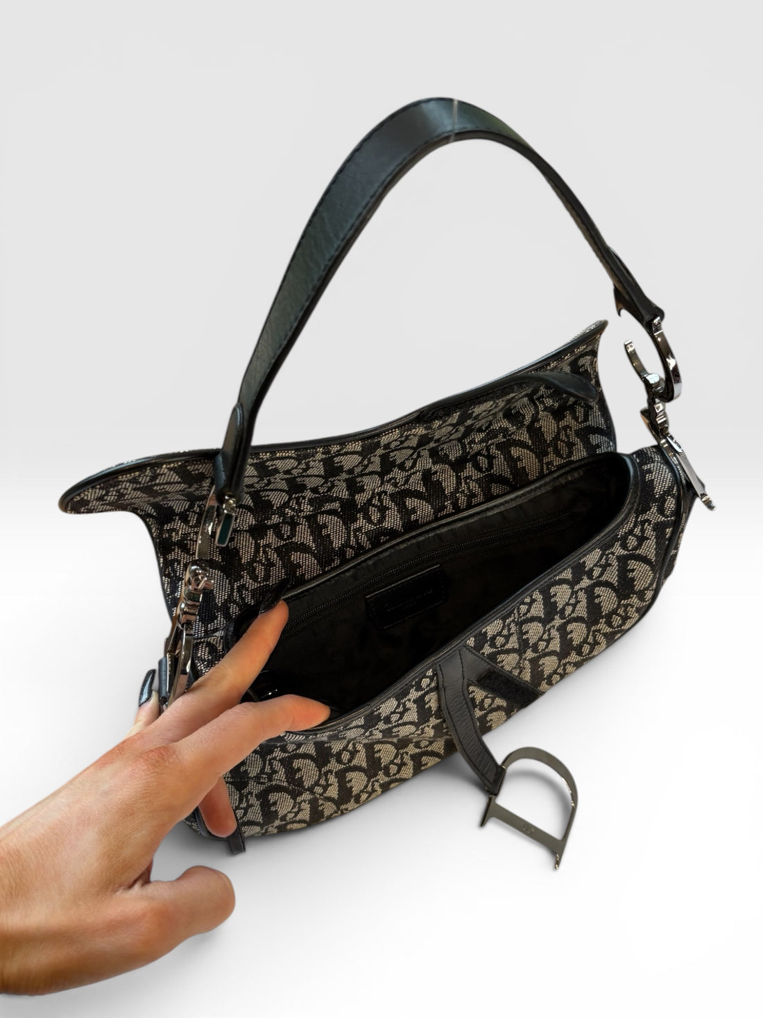 Christian Dior Oblique Trotter Saddle Bag