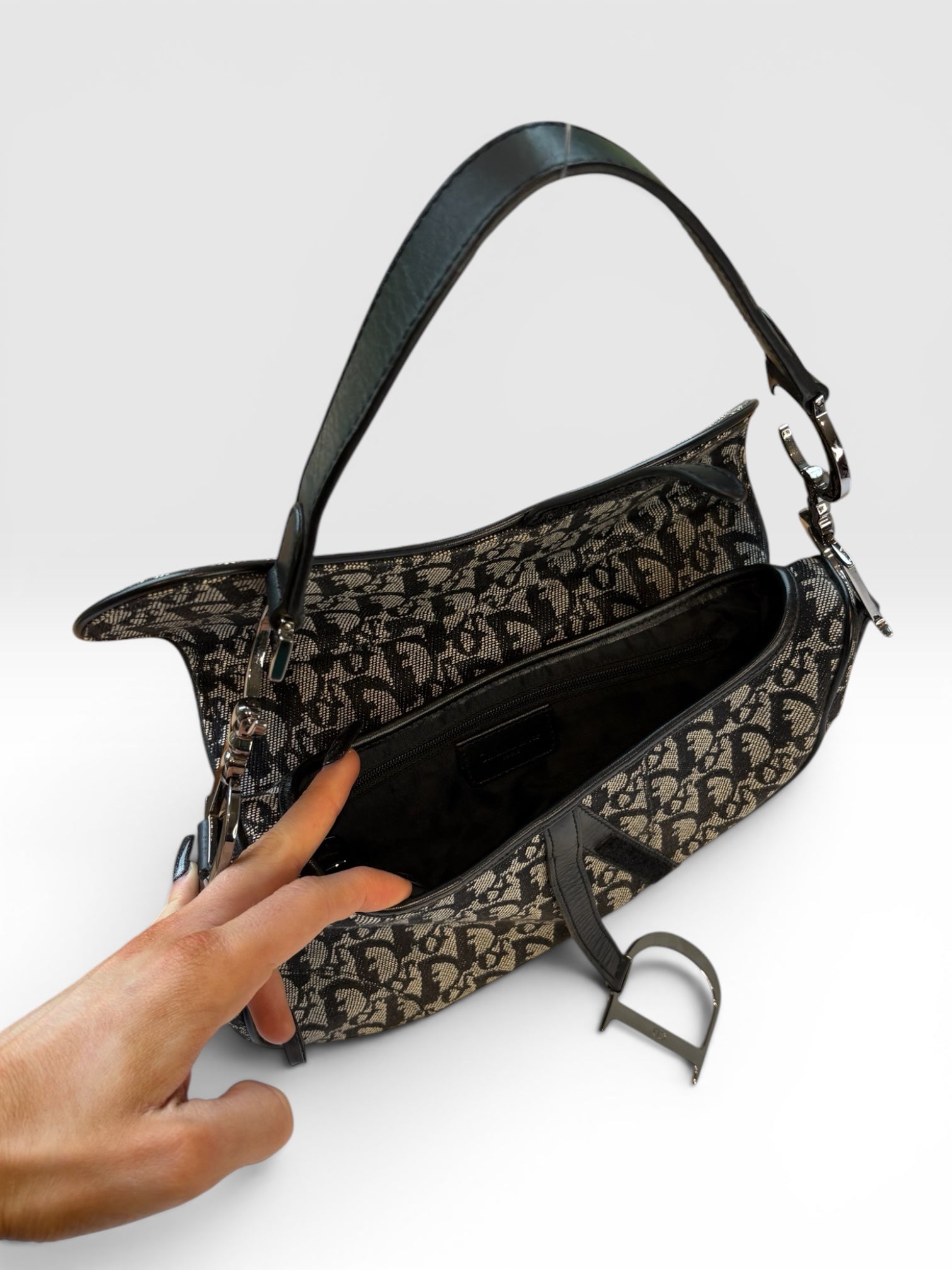 Christian Dior Oblique Trotter Saddle Bag