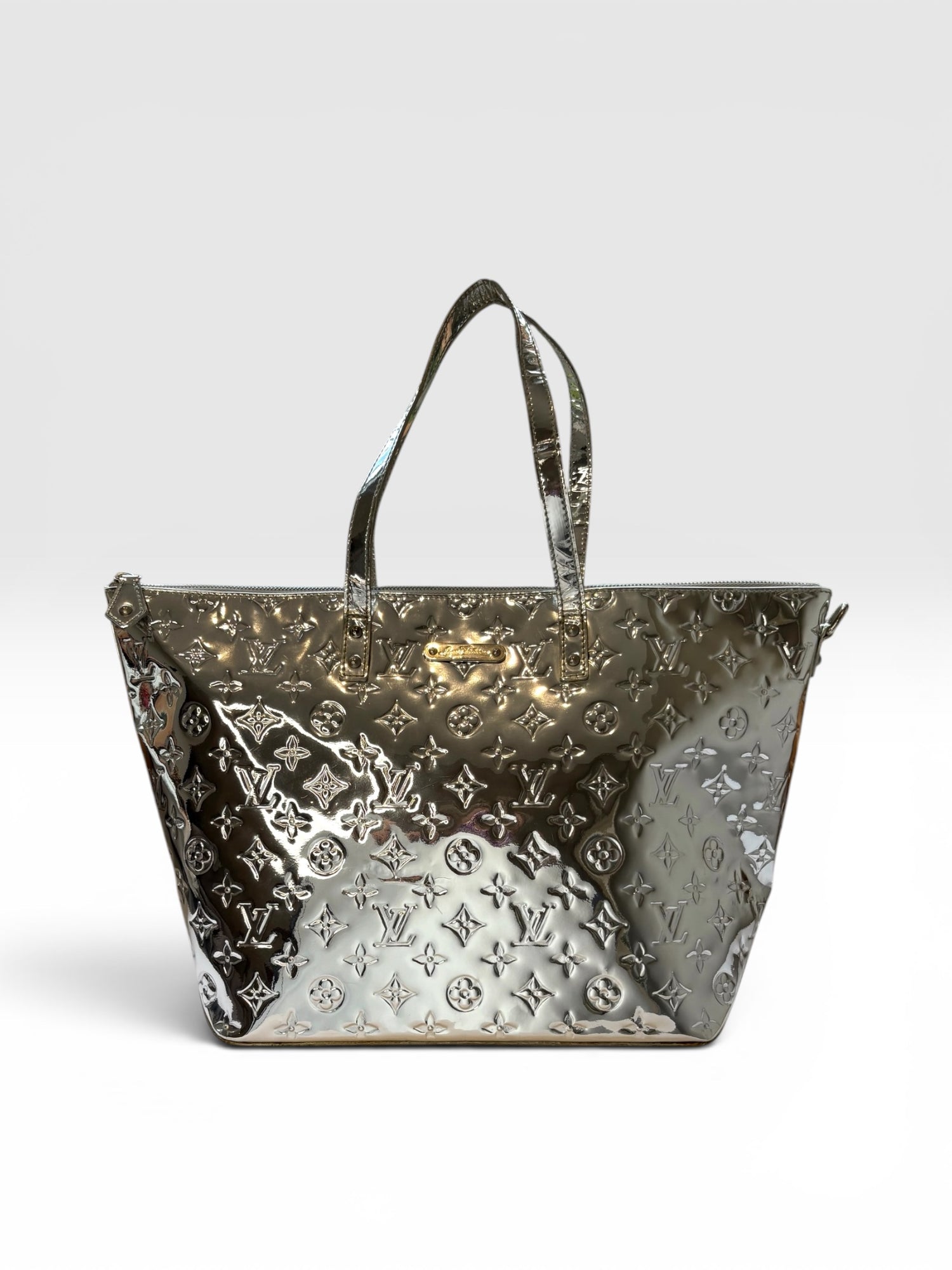 Louis Vuitton Monogram Miroir Silver Bellevue GM