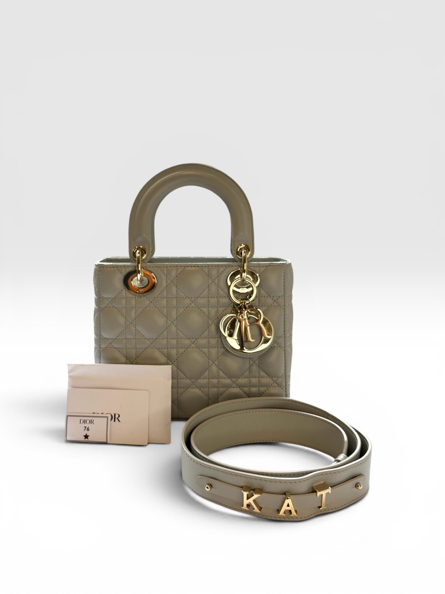 Lady Dior — Lucky Star Edition in Light Grey