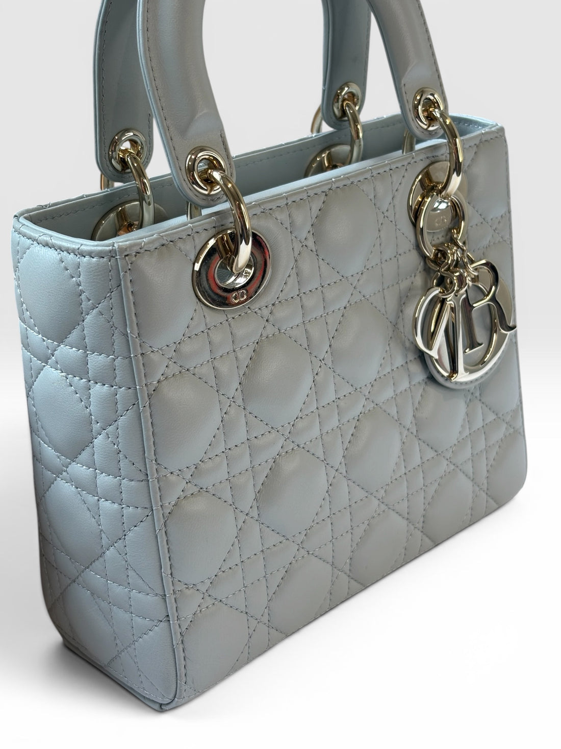 Lady Dior — Lucky Star Edition in Light Grey