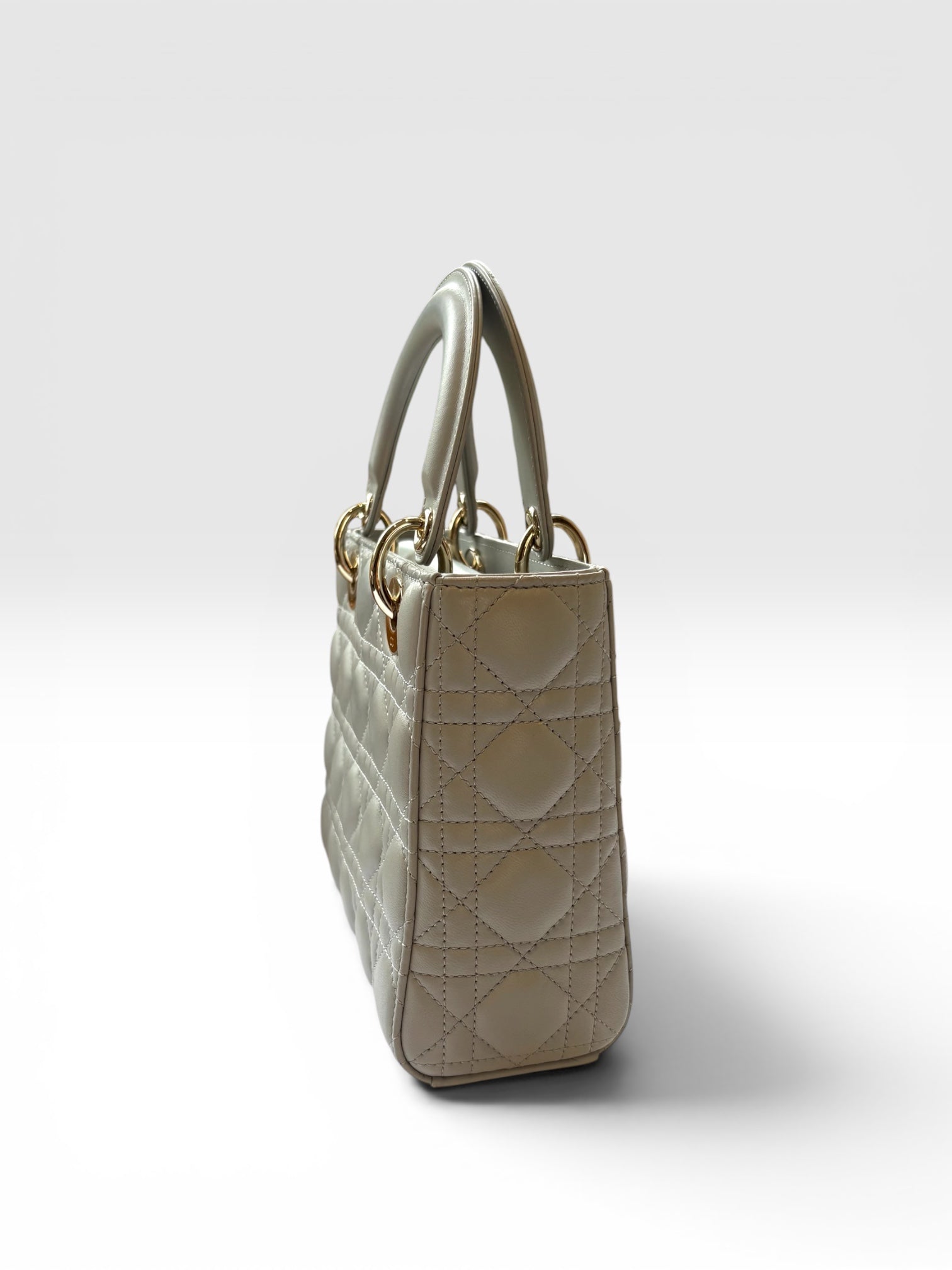 Lady Dior — Lucky Star Edition in Light Grey
