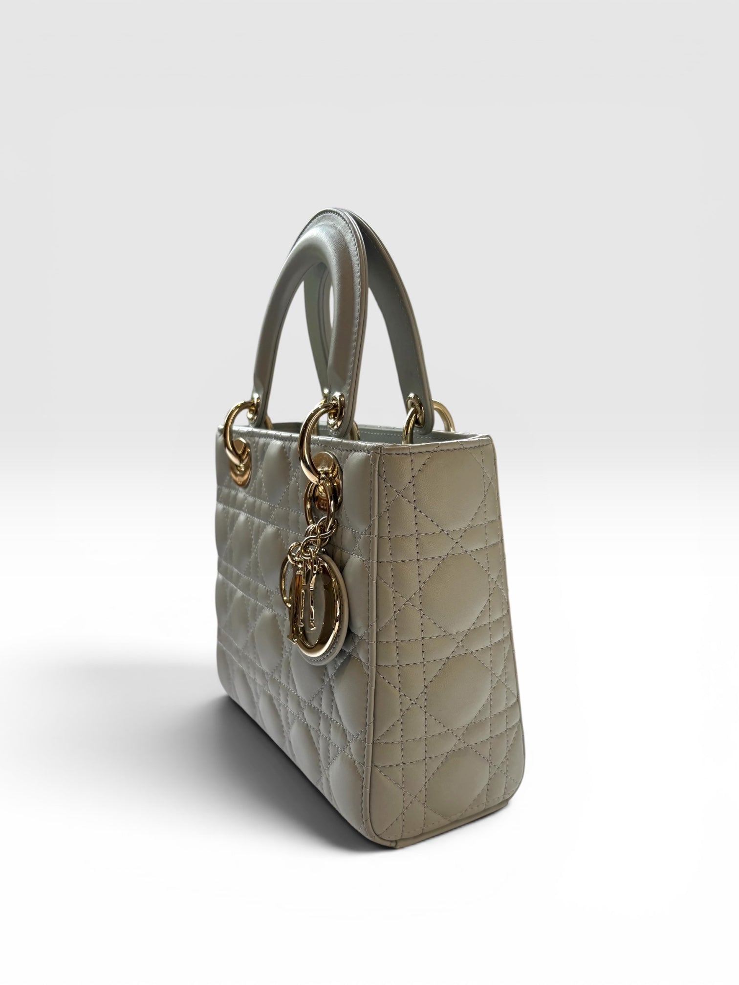 Lady Dior — Lucky Star Edition in Light Grey