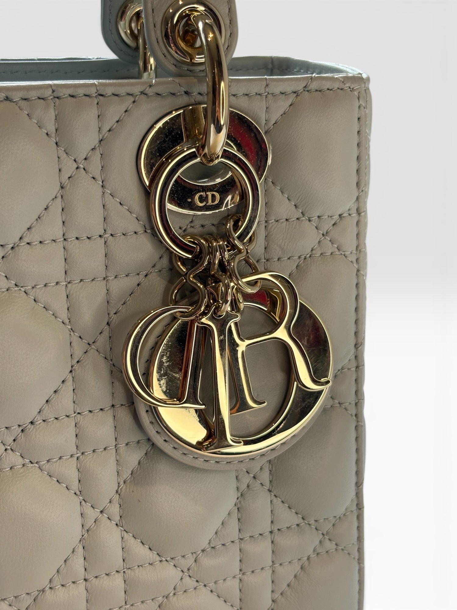Lady Dior — Lucky Star Edition in Light Grey