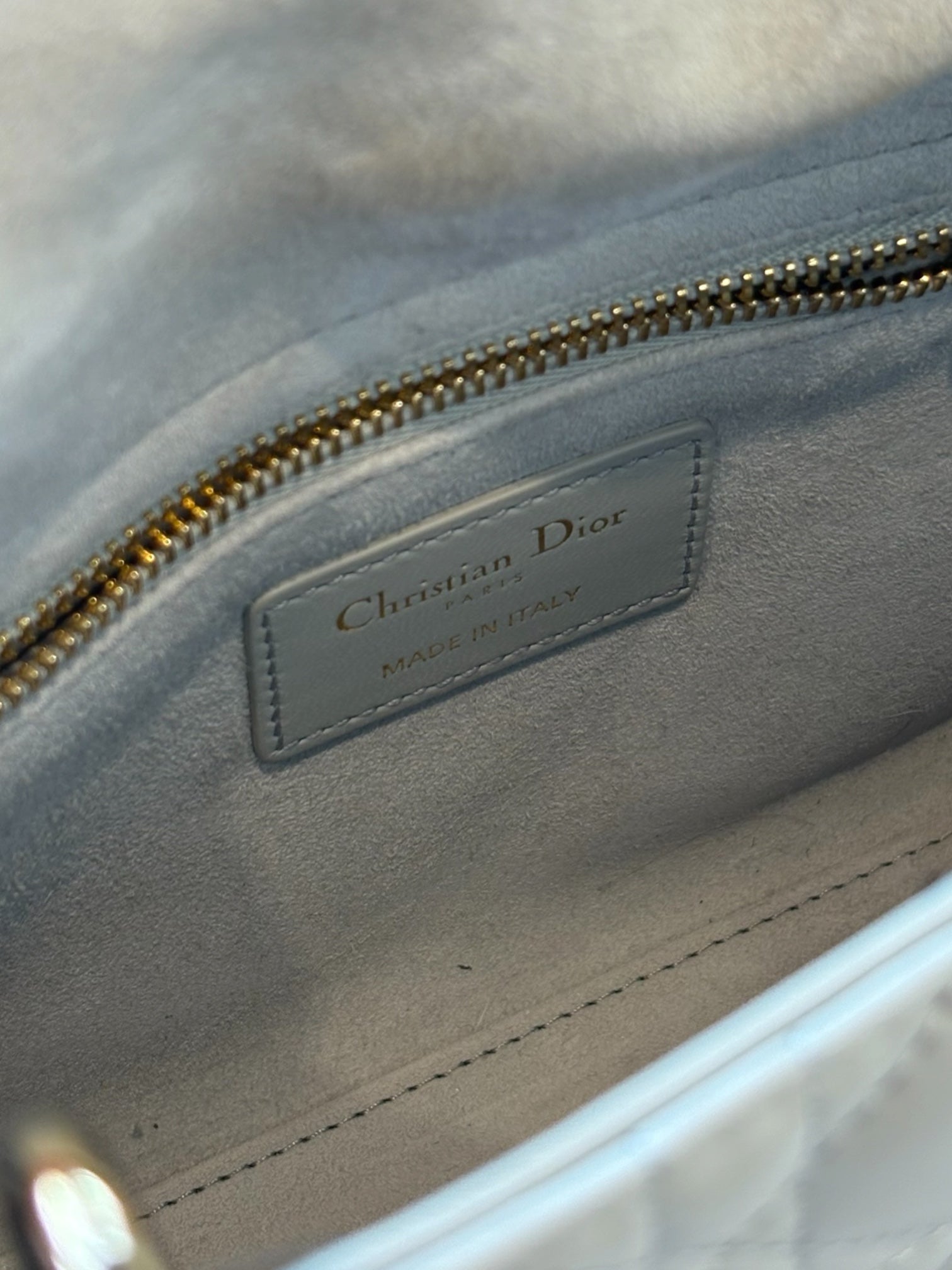 Lady Dior — Lucky Star Edition in Light Grey