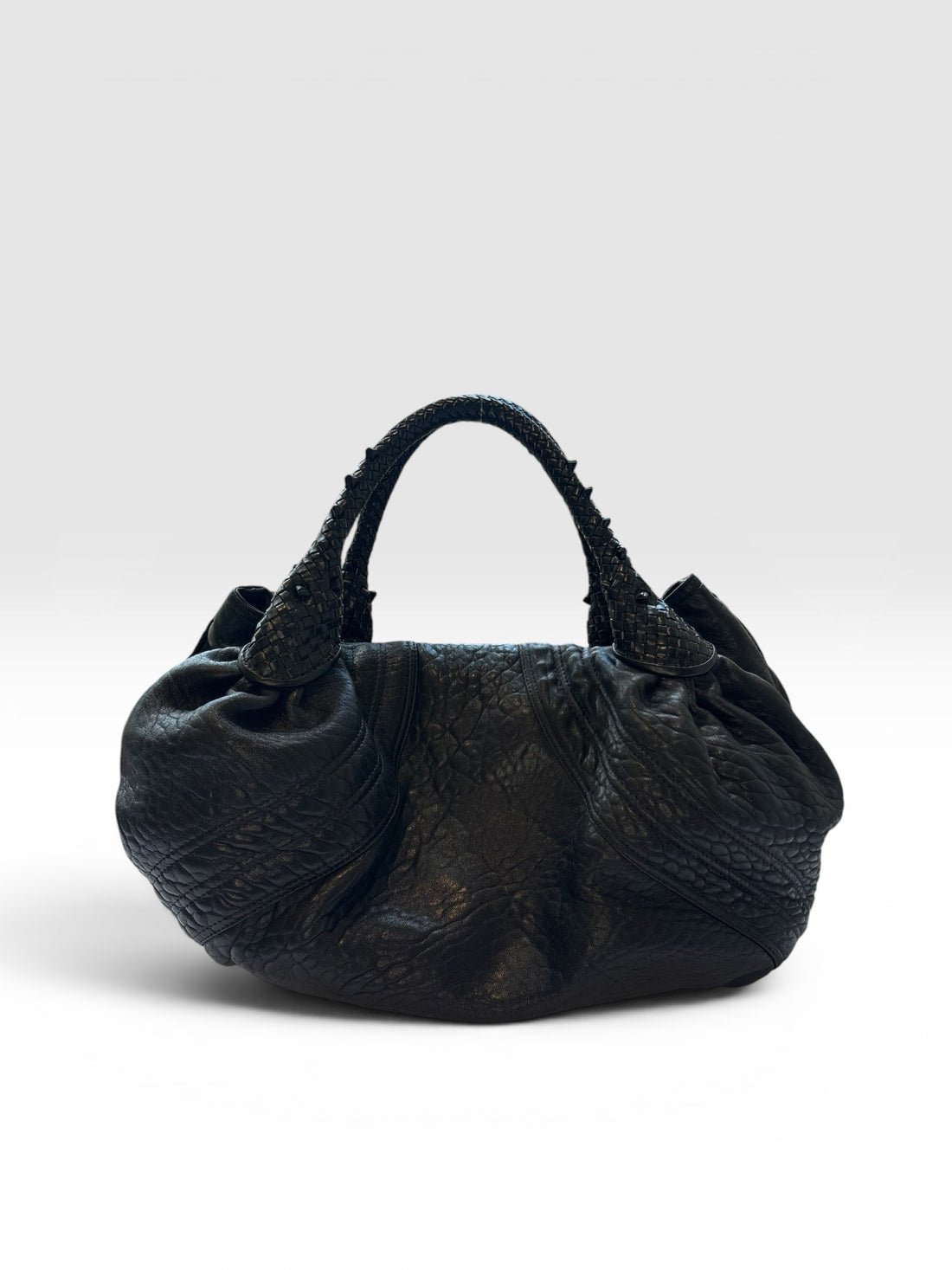 Fendi Spy Bag in Black Pebbled Nappa Leather