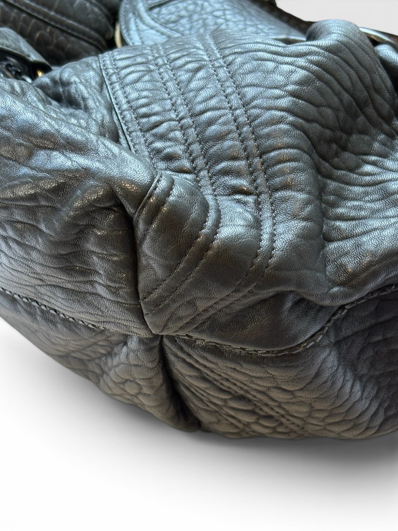 Fendi Spy Bag in Black Pebbled Nappa Leather