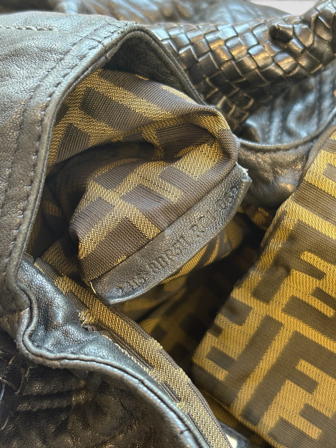 Fendi Spy Bag in Black Pebbled Nappa Leather