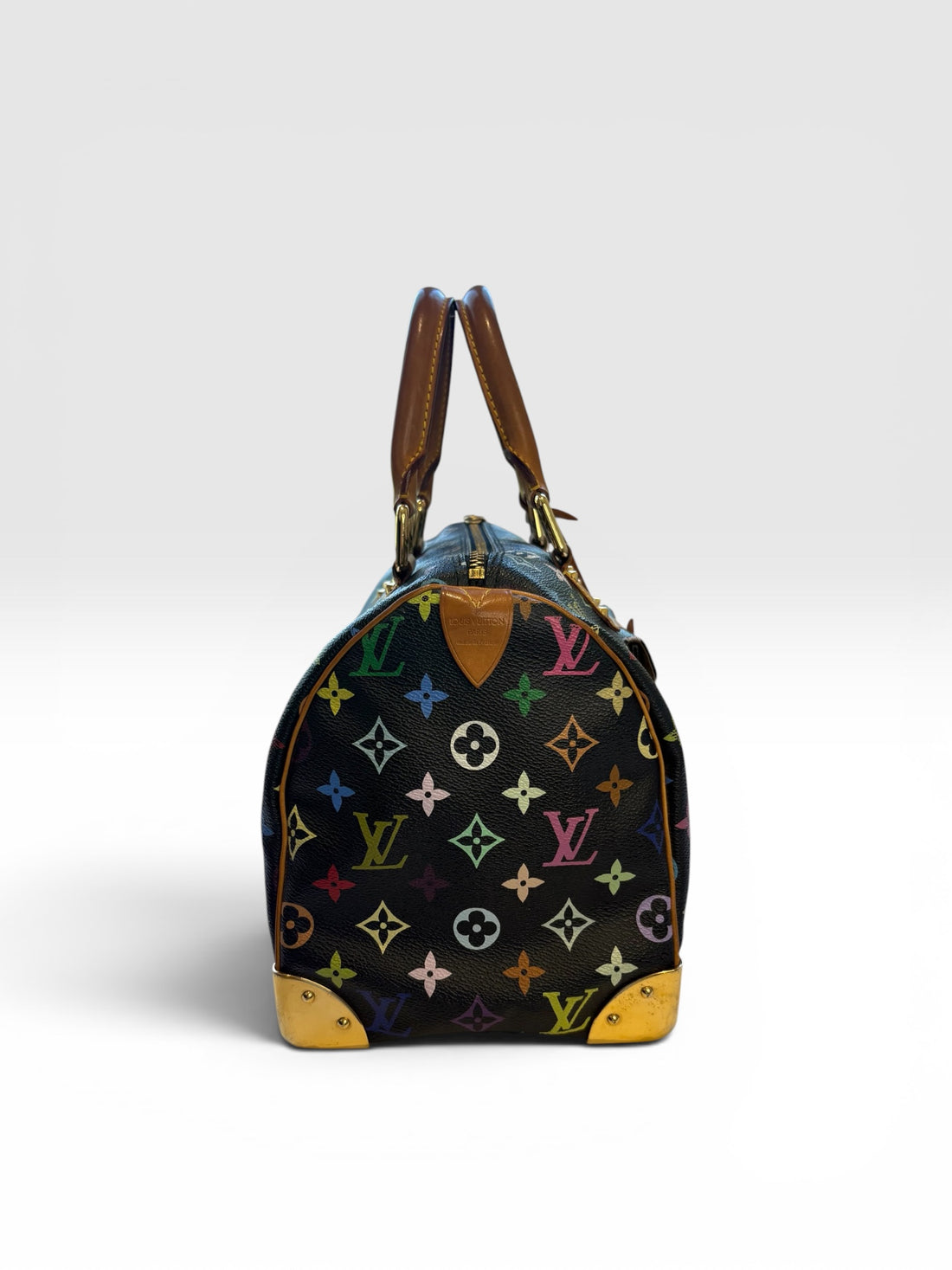 Louis Vuitton x Takashi Murakami Black Monogram Multicolore Speedy 30