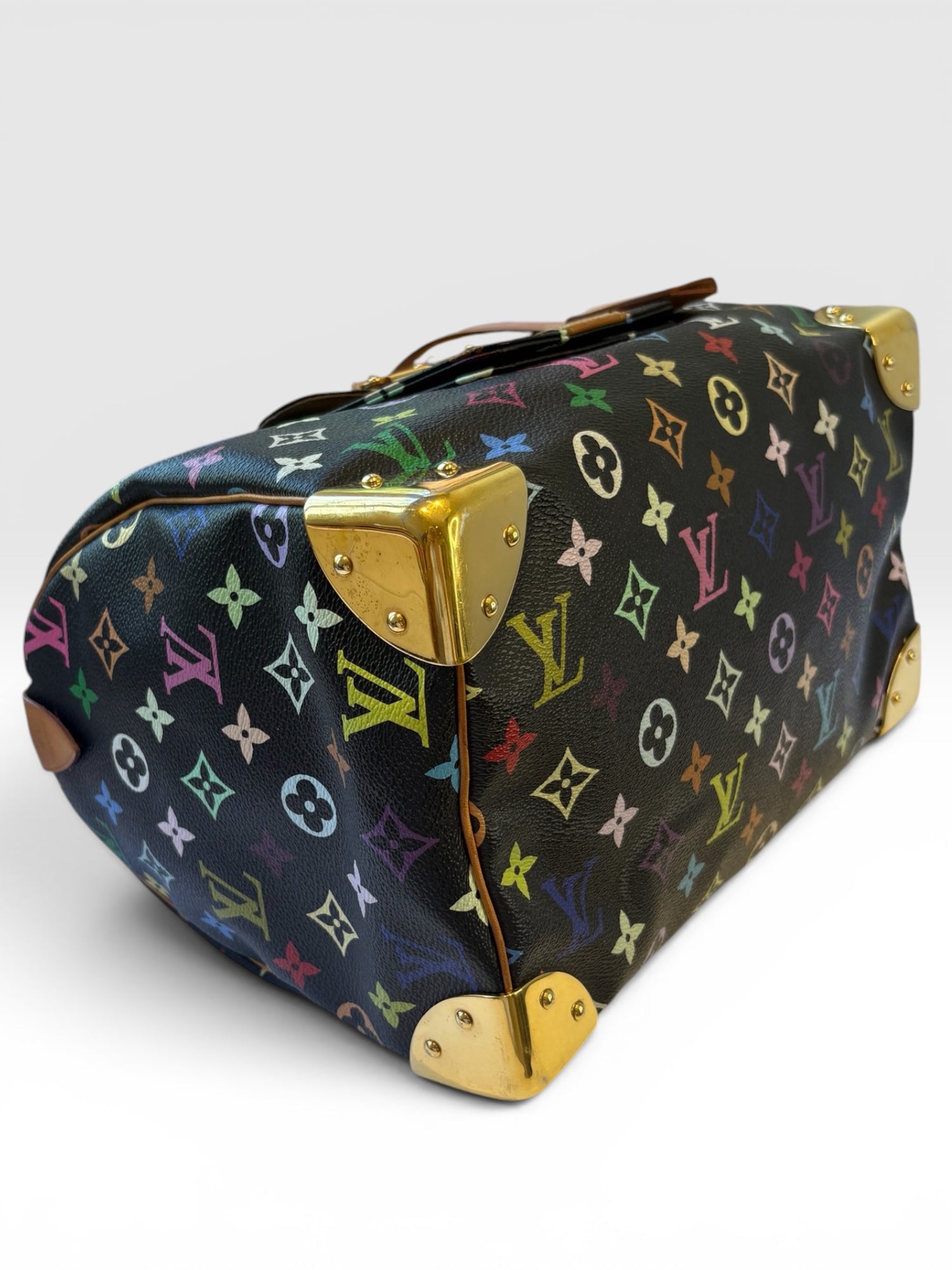 Louis Vuitton x Takashi Murakami Black Monogram Multicolore Speedy 30