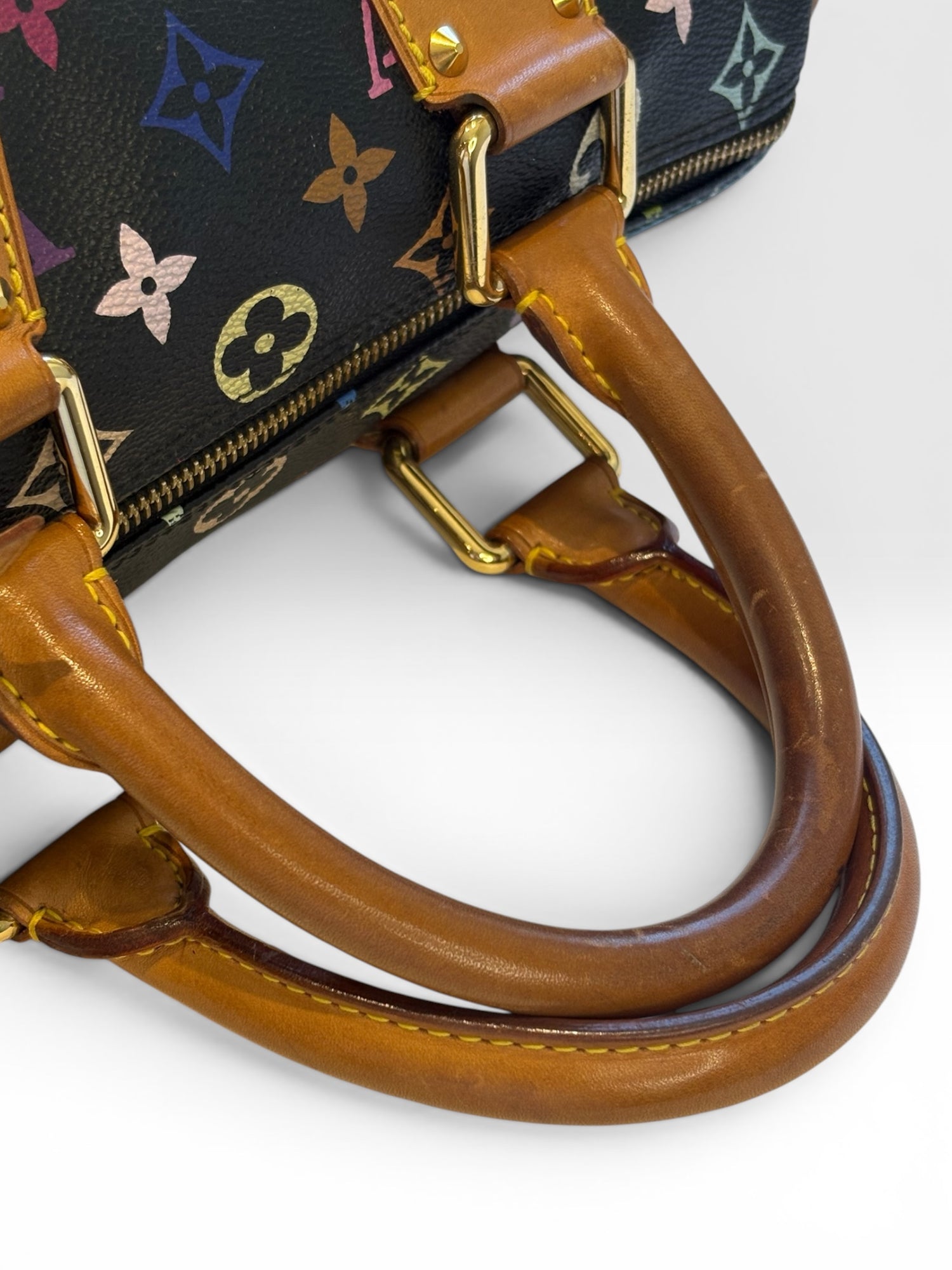 Louis Vuitton x Takashi Murakami Black Monogram Multicolore Speedy 30