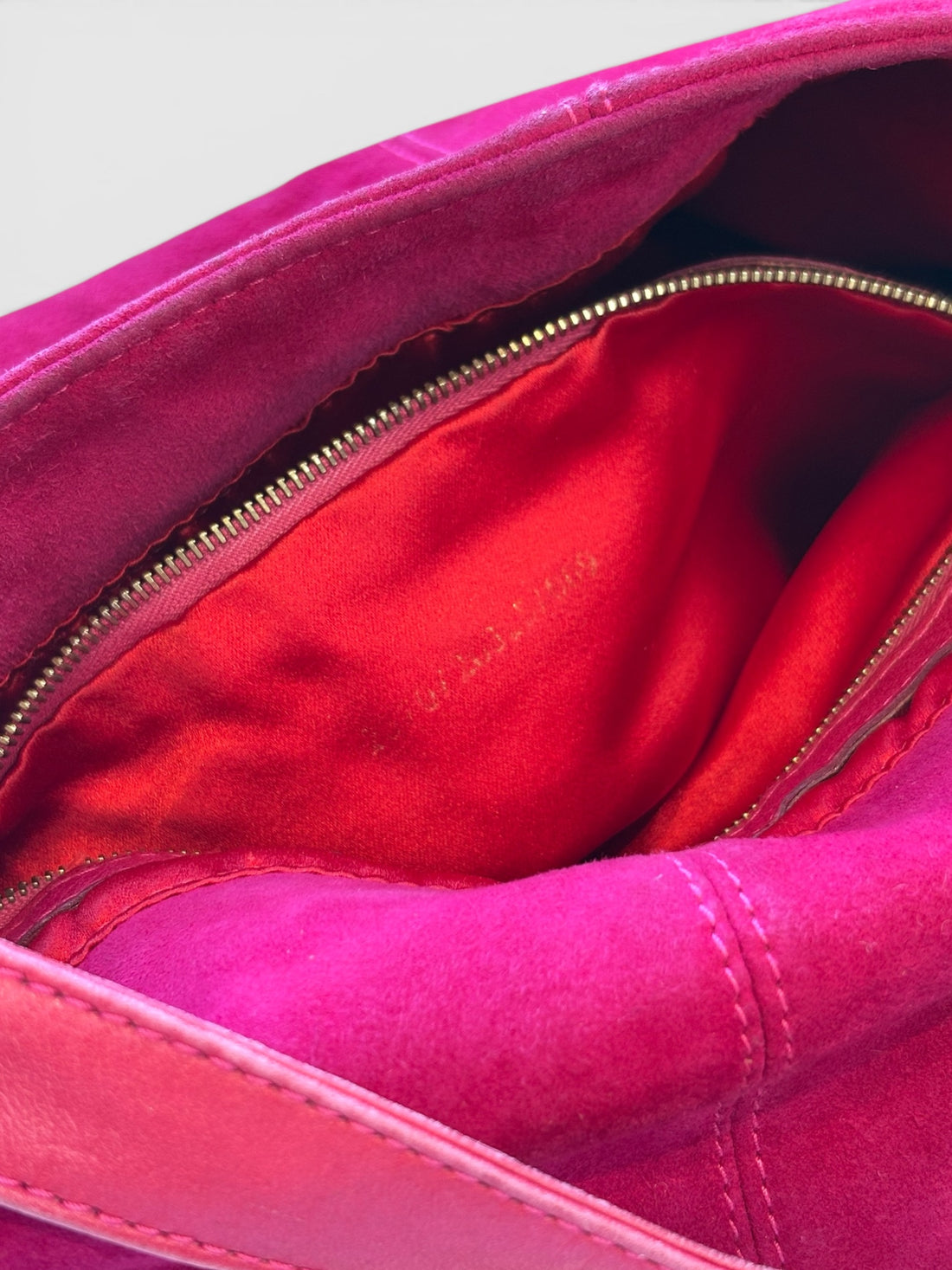 Fendi Mamma Baguette in Hot Pink Suede