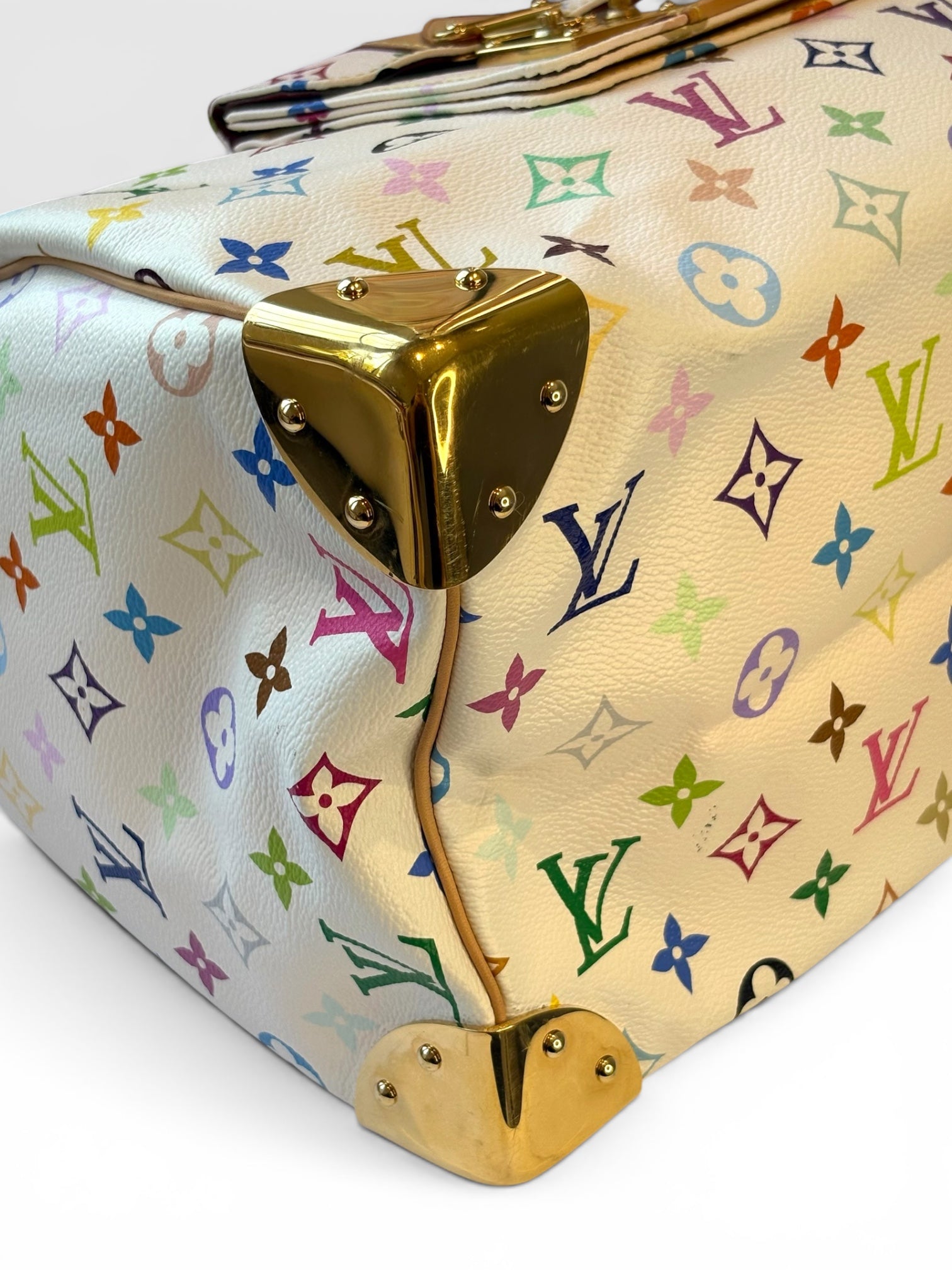 Louis Vuitton x Takashi Murakami White Monogram Multicolore Speedy 30