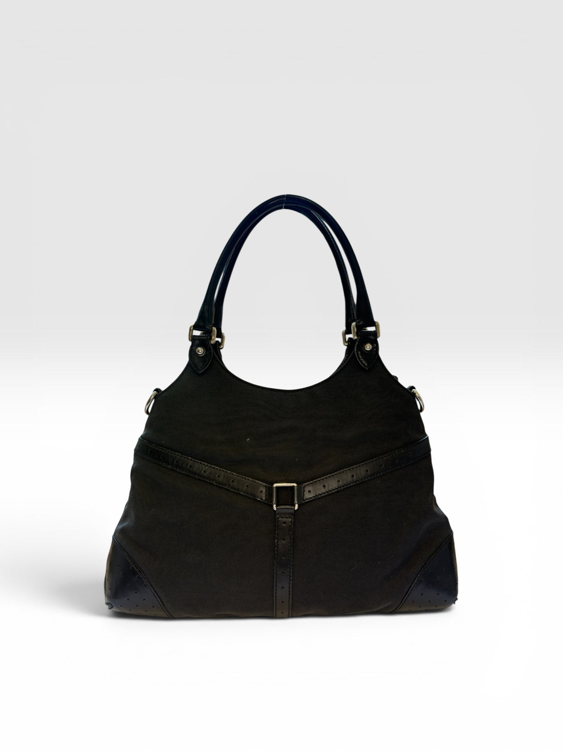 Gucci Reins Hobo in Black Canvas