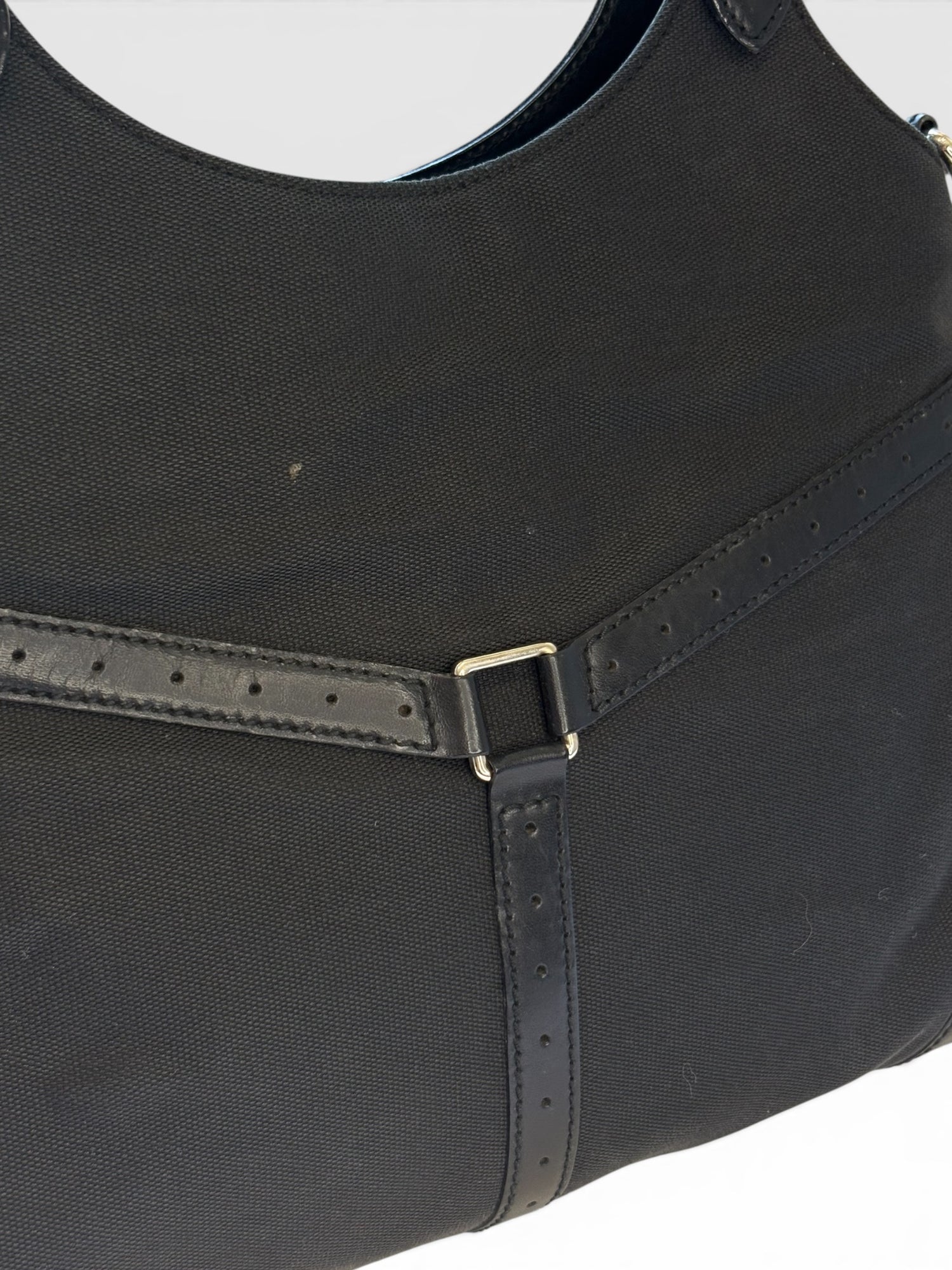 Gucci Reins Hobo in Black Canvas