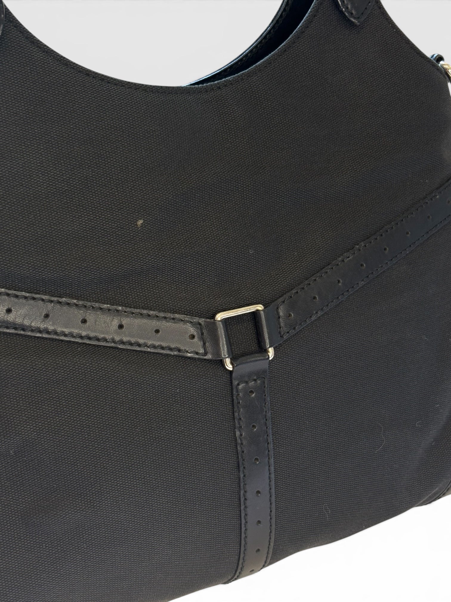 Gucci Reins Hobo in Black Canvas
