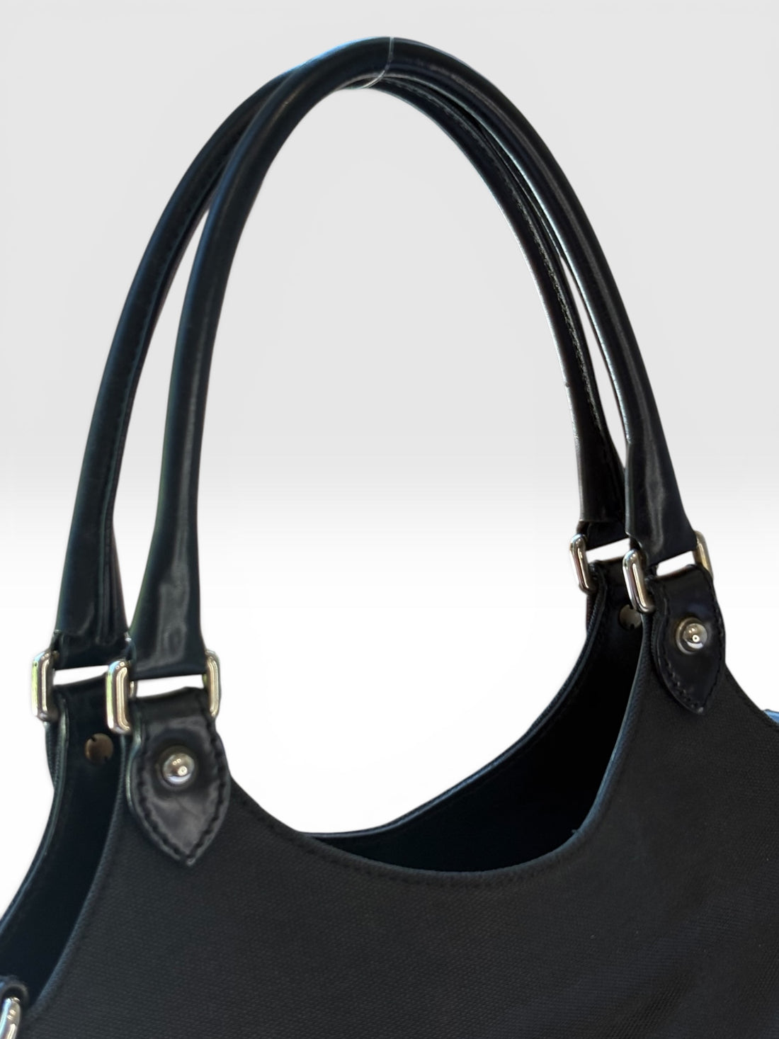 Gucci Reins Hobo in Black Canvas