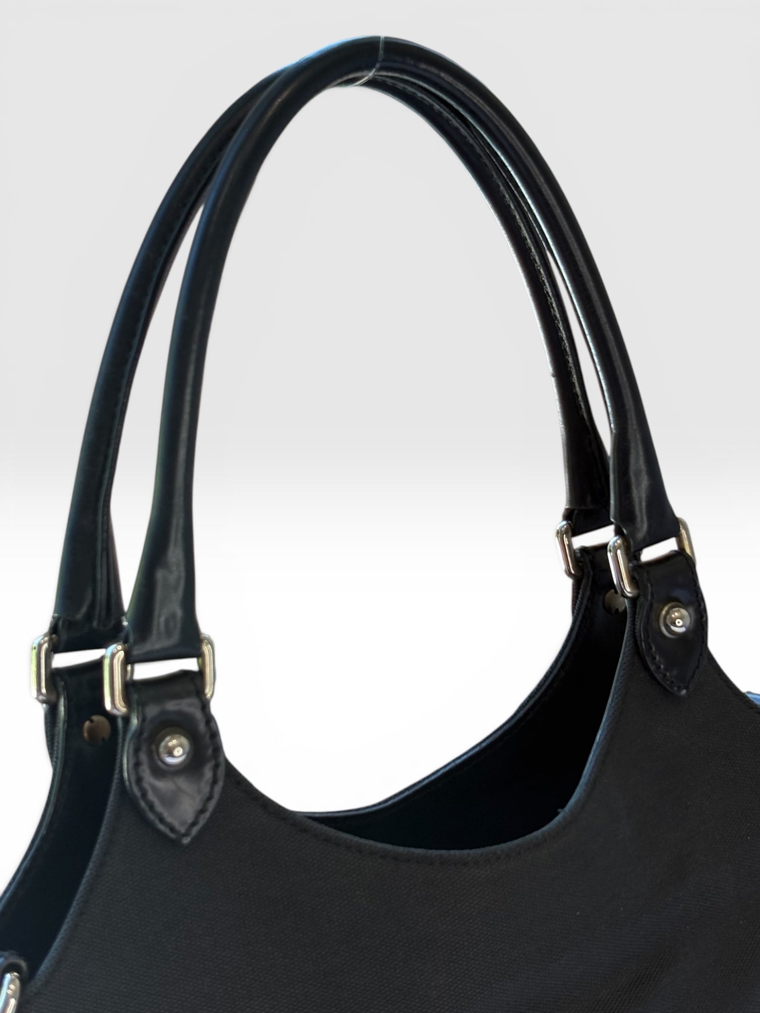 Gucci Reins Hobo in Black Canvas