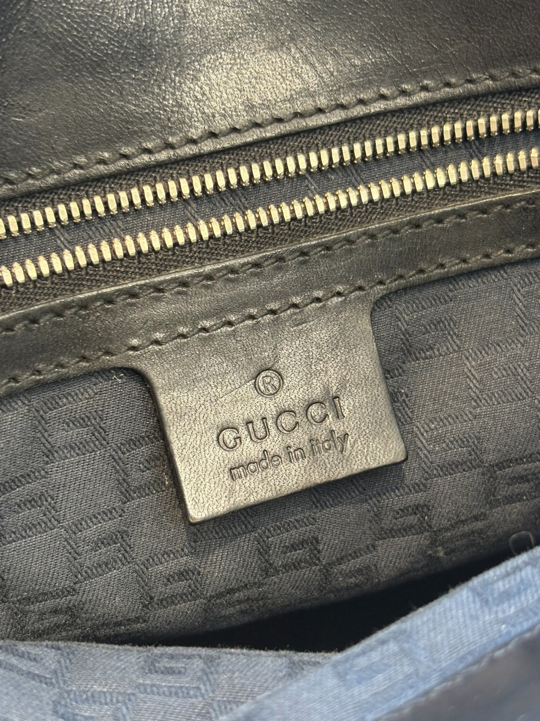 Gucci Reins Hobo in Black Canvas
